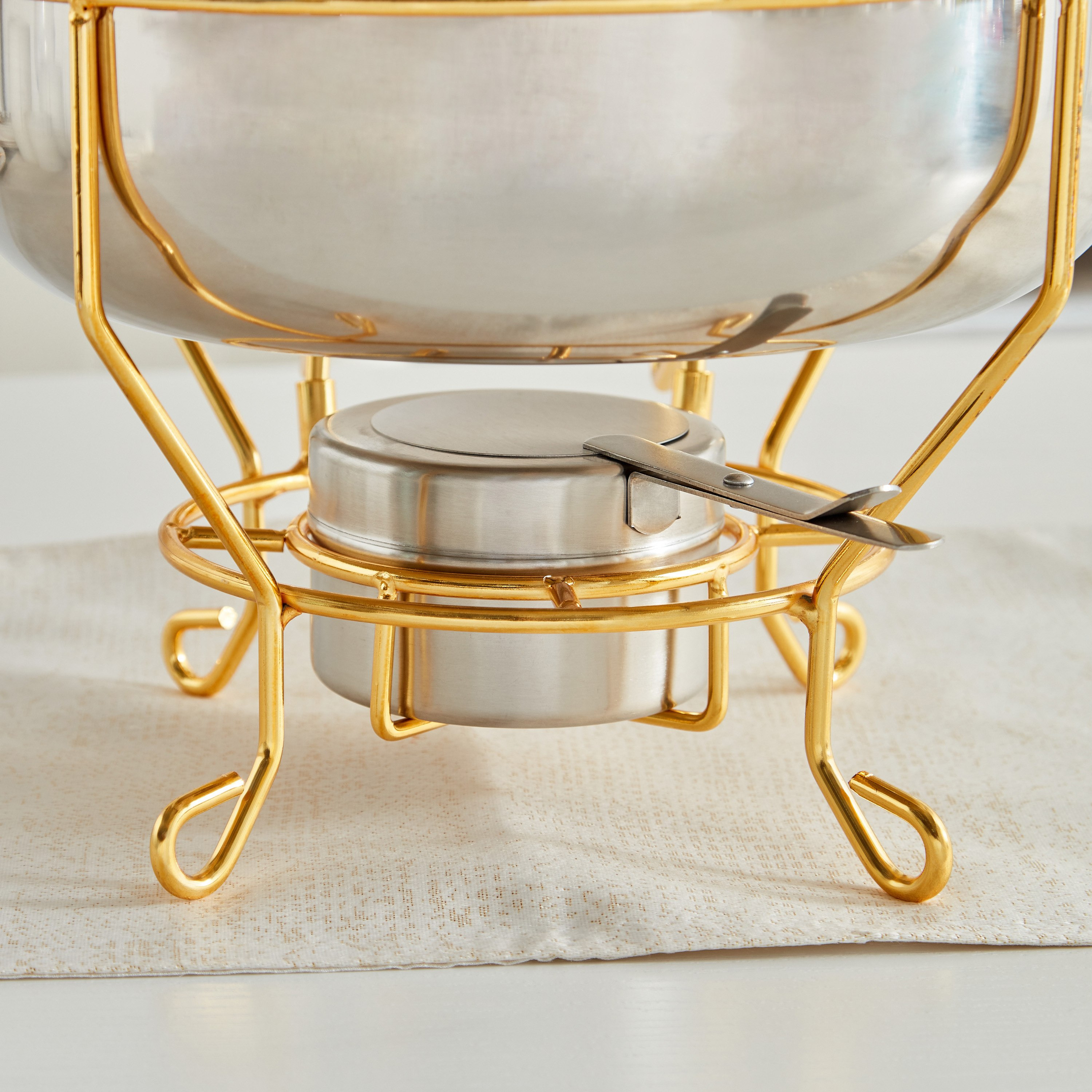 Wellshine Steel Chafing Dish with Lid - 3.5 L-hbxdecorandfurnishings-tabletop-serveware-image-6