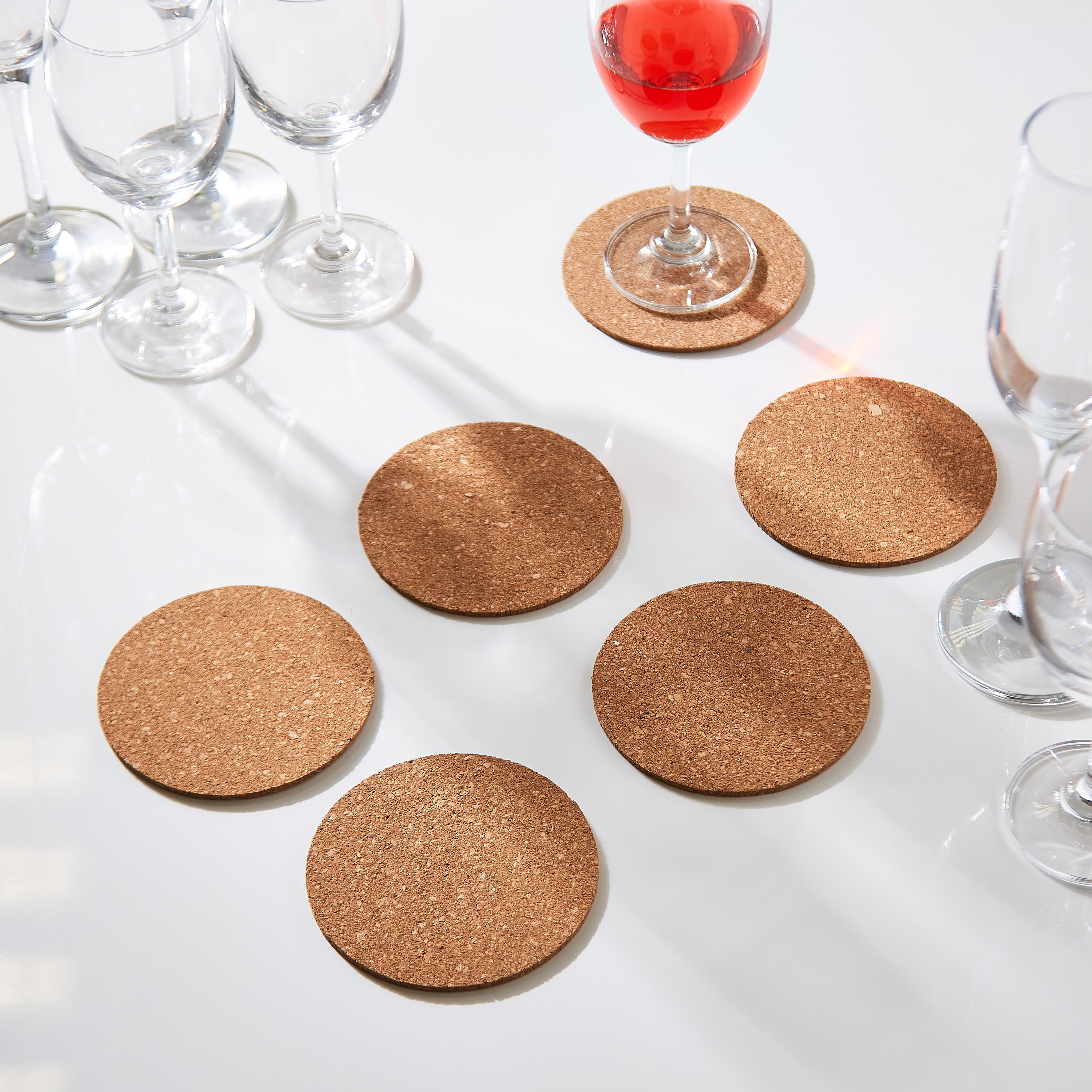 Vega Cork 6-Piece Round Coaster Set-hbxkitchen-kitchenware-kitchenaccessories-image-3