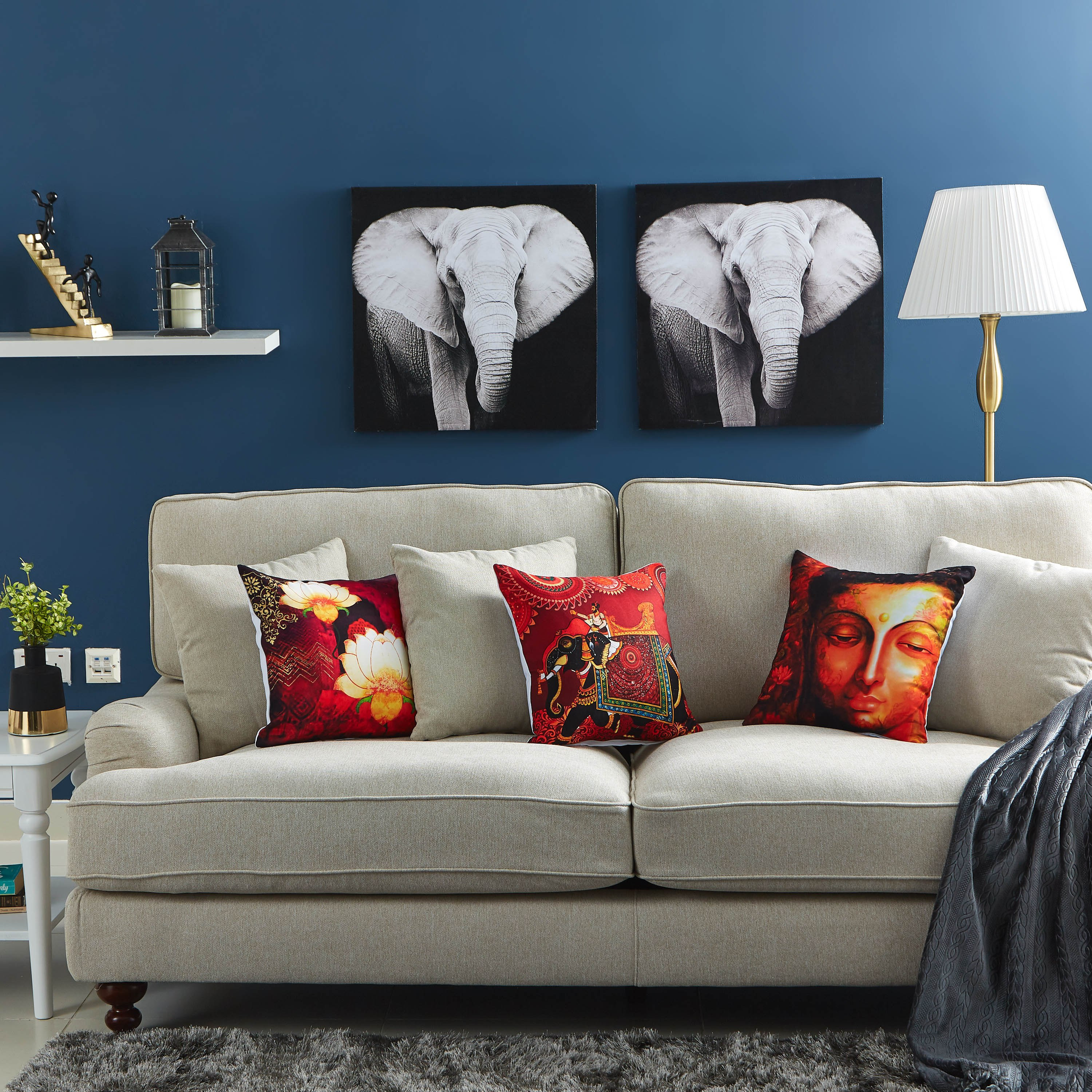 Lotus Digital Print Cushion Cover - 40x40 cm-hbxhomeware-cushionsandcovers-cushioncovers-image-4