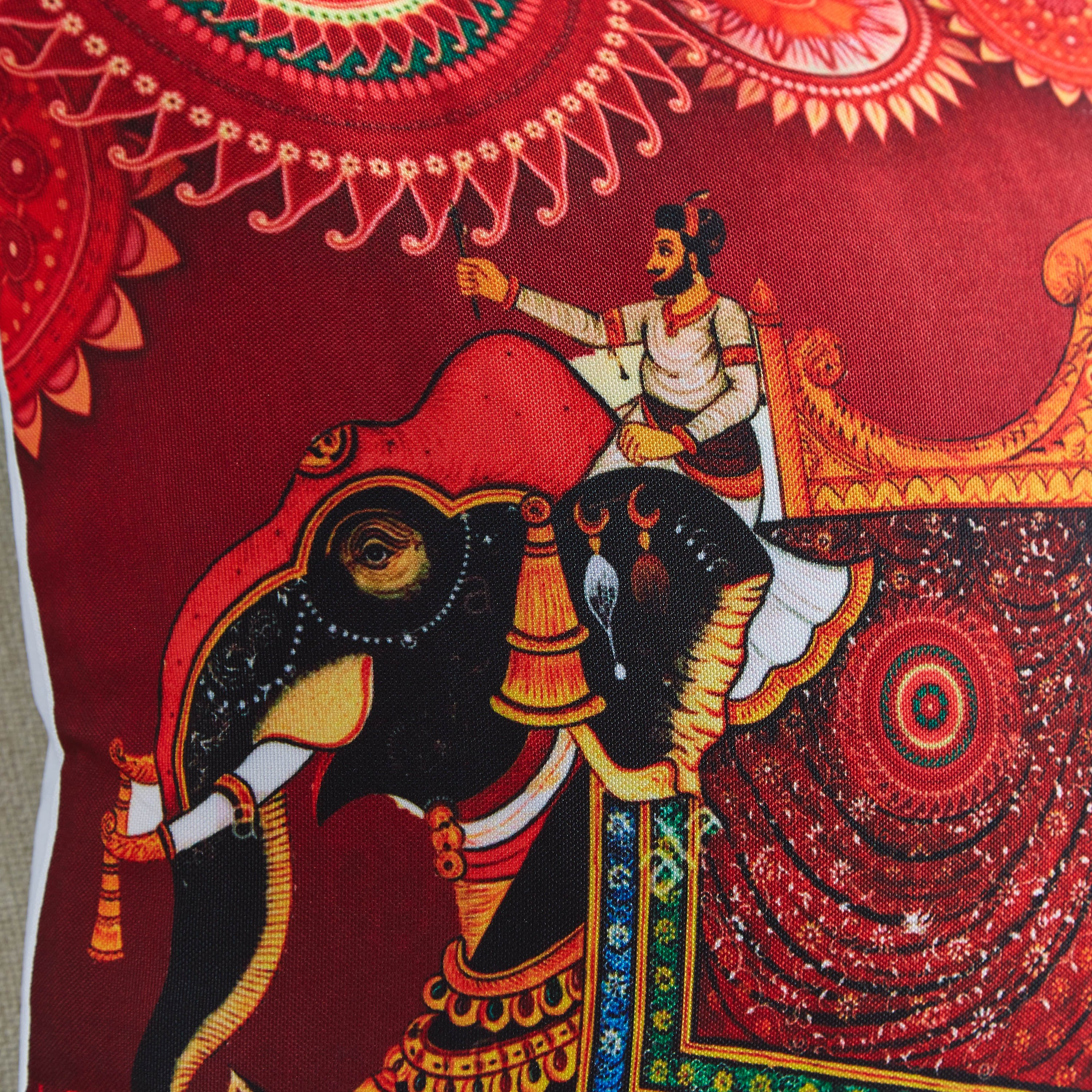 غطاء وسادة بطبعات فيل رقمية - 40x40 سم-hbxhomeware-cushionsandcovers-cushioncovers-image-2
