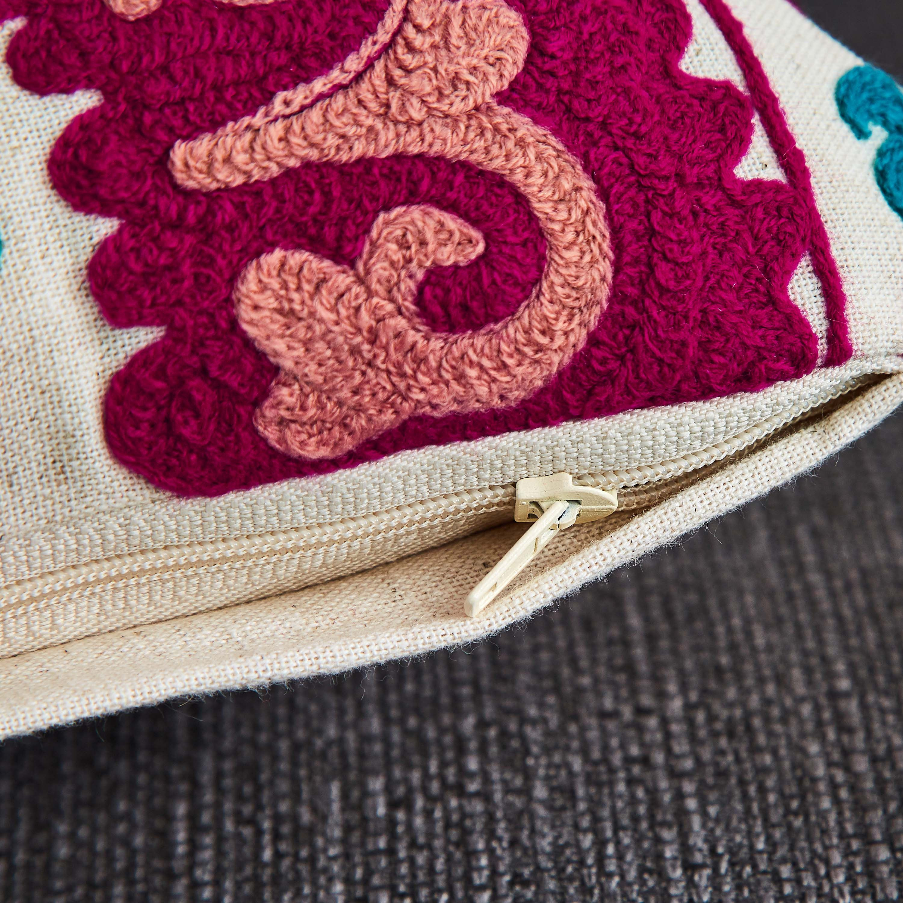 Suzani Karma Embroidered Filled Cushion - 30x50 cm-hbxlivingroom-furnishings-cushionsandcovers-filledcushions-image-3