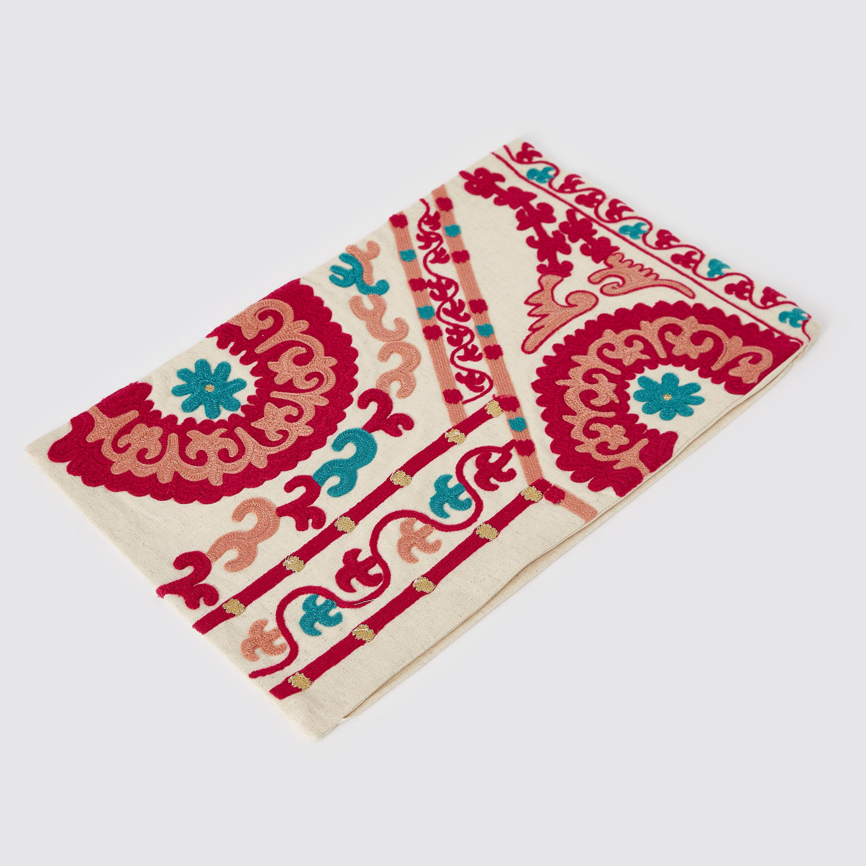 Suzani Karma Embroidered Filled Cushion - 30x50 cm-hbxlivingroom-furnishings-cushionsandcovers-filledcushions-image-6