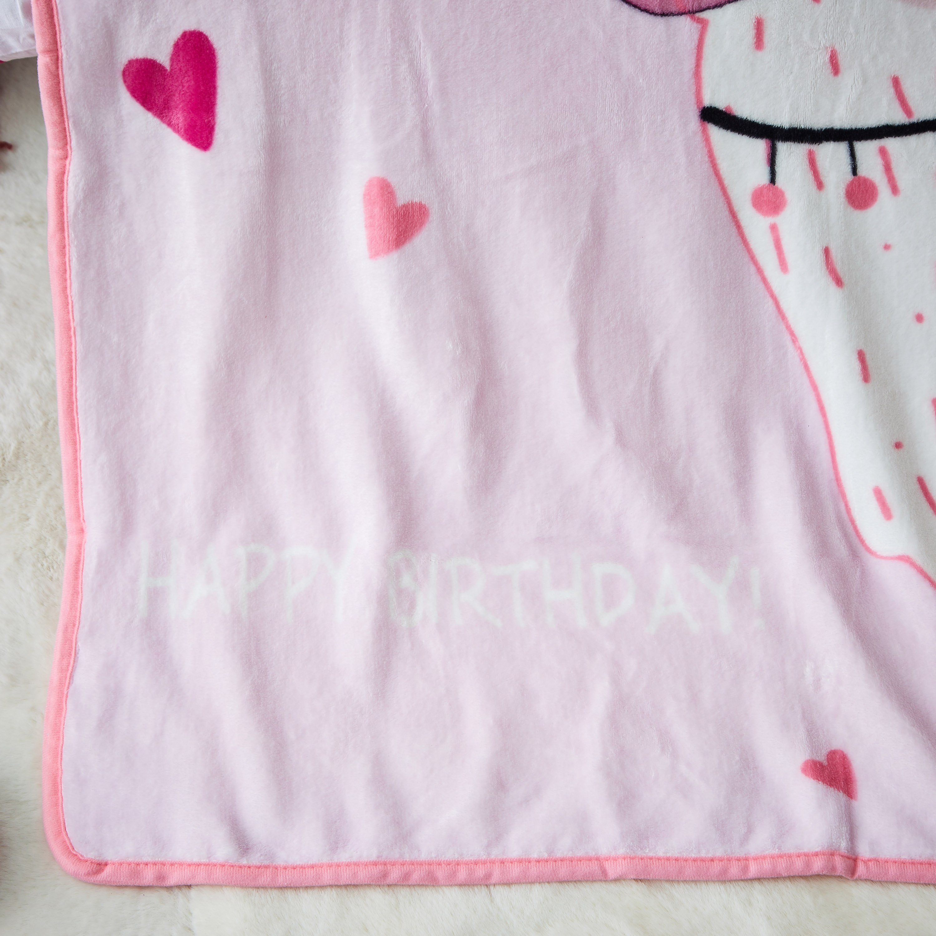 Flossy Llama Print Flannel Full Fleece Blanket - 100x140 cm-hbxhomeware-hbxkidsandyouth-image-4
