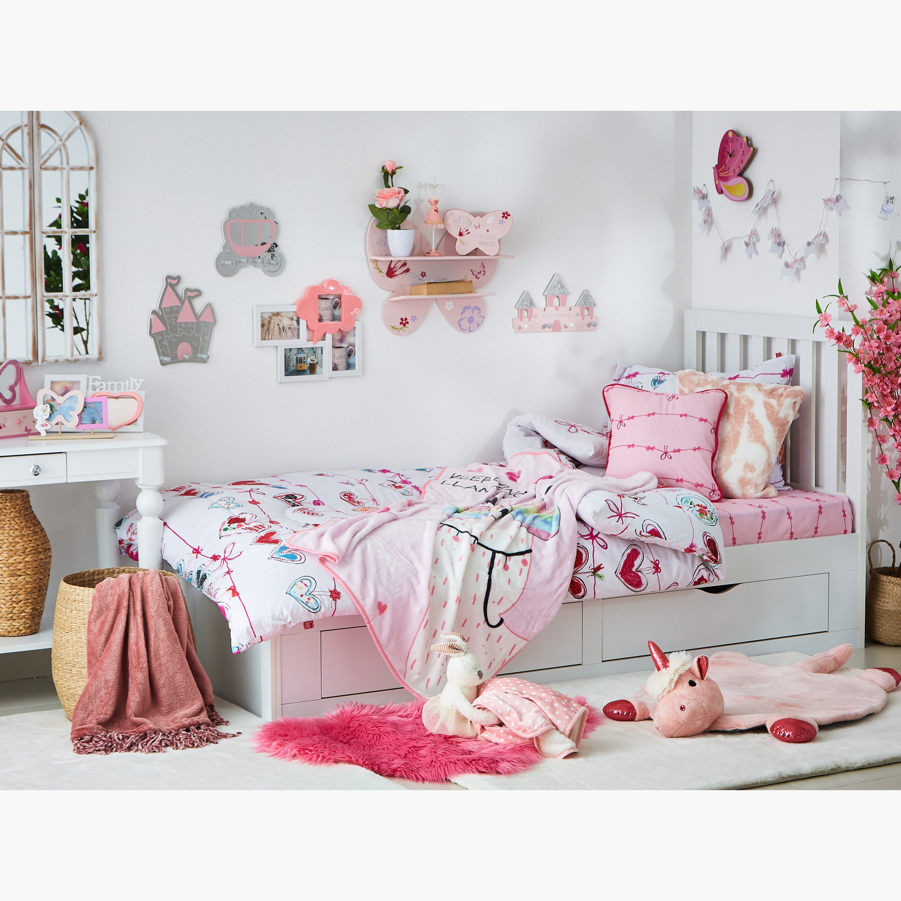 Flossy Llama Print Flannel Full Fleece Blanket - 100x140 cm-hbxhomeware-hbxkidsandyouth-image-6