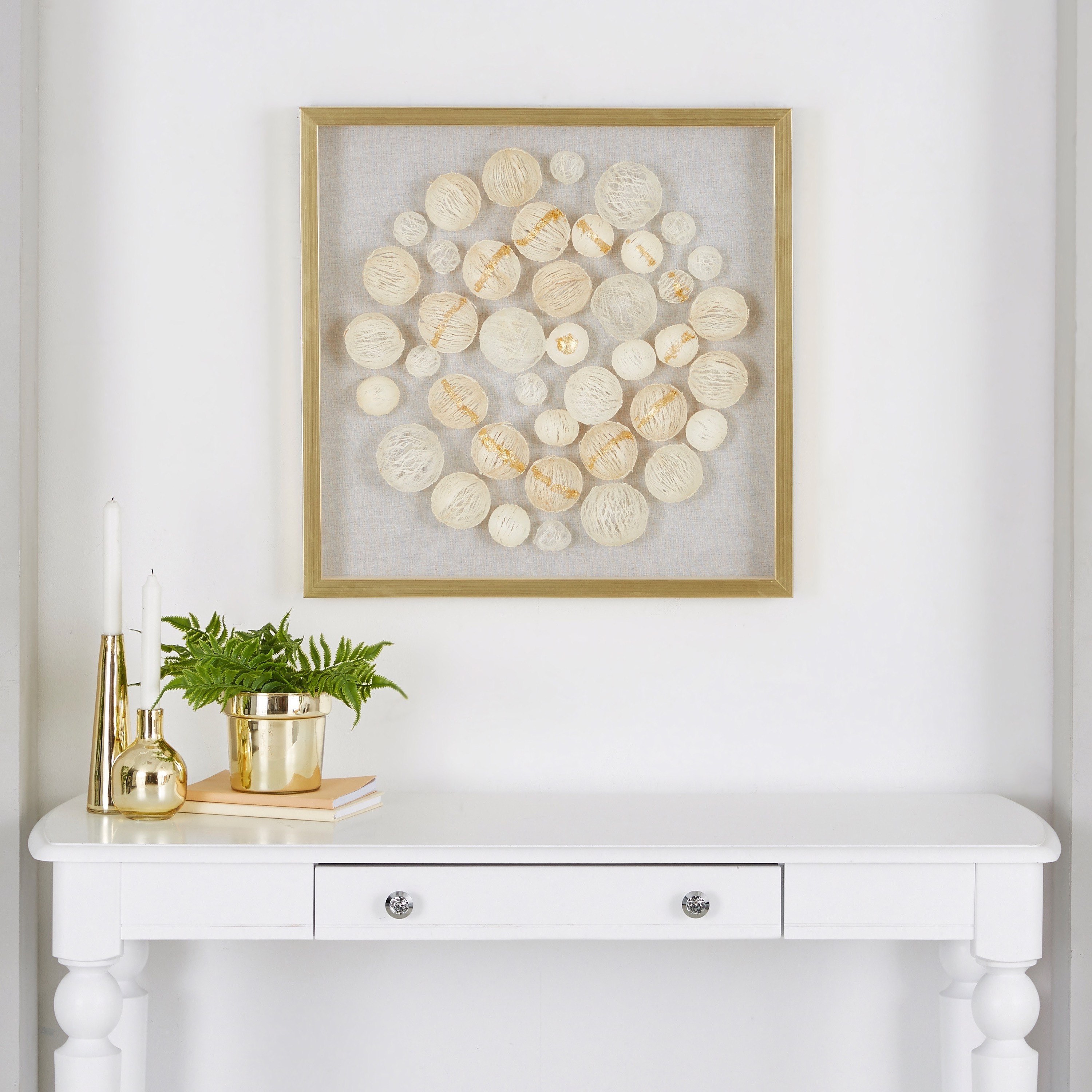 لوحة صندوق بأوراق على شكل صدف من مورال-hbxdiningroom-walldecor-wallart-image-1