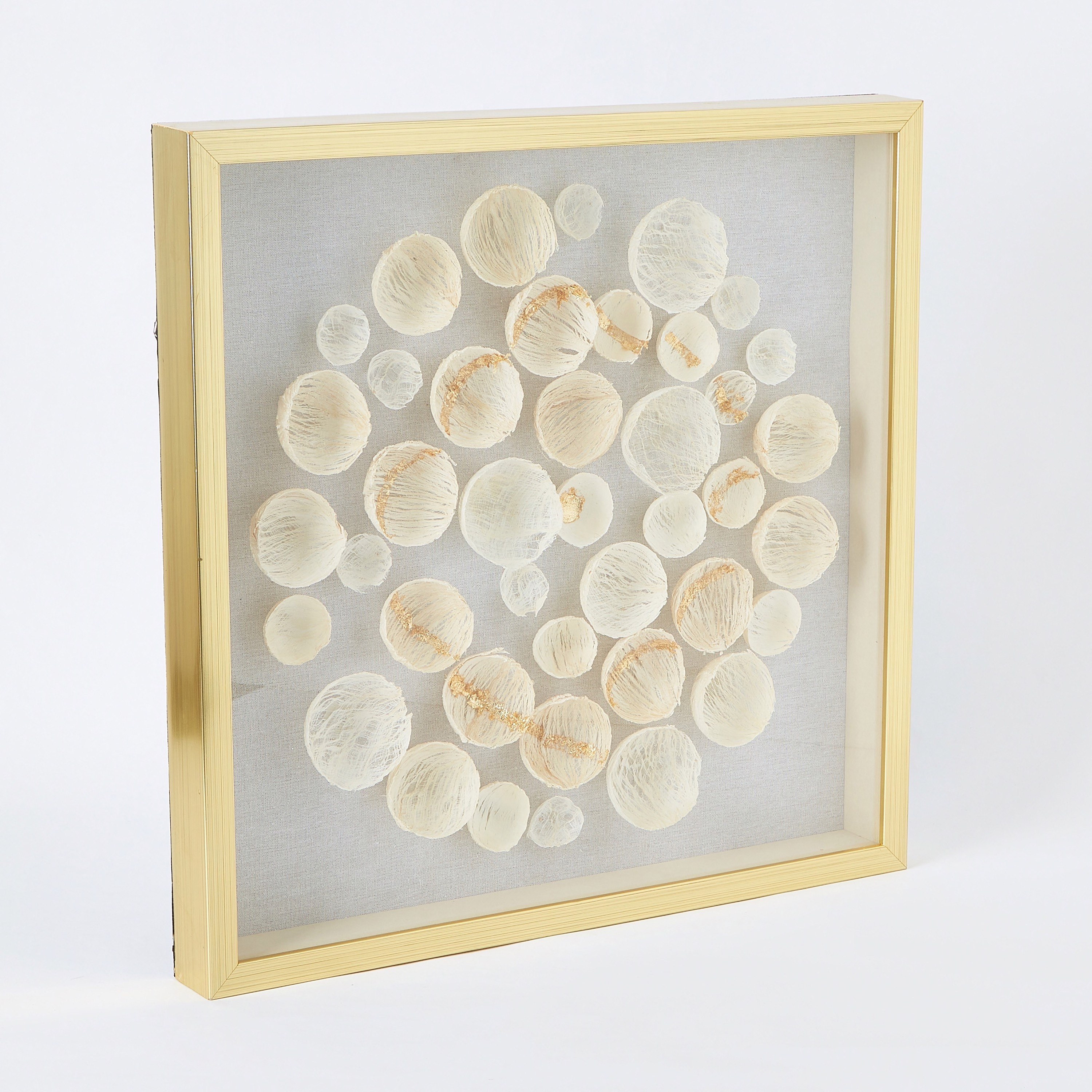 لوحة صندوق بأوراق على شكل صدف من مورال-hbxdiningroom-walldecor-wallart-image-5