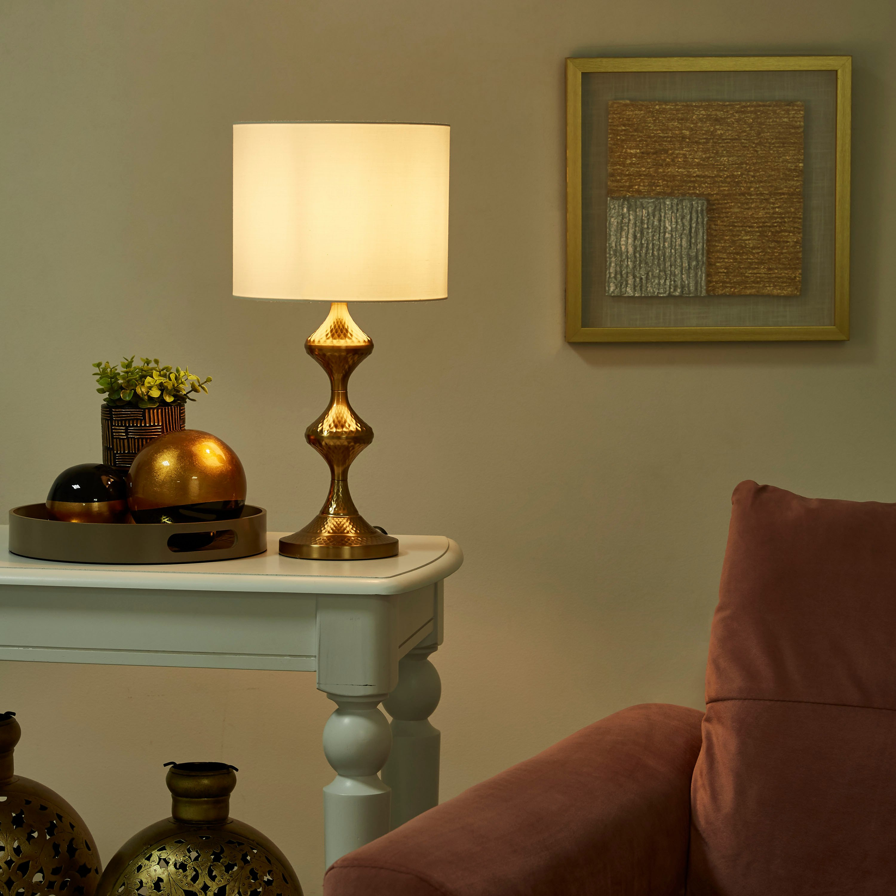 مصباح طاولة ديكور من المعدن الفاخر من دييجو - 25x49 سم-hbxlivingroom-lighting-tablelamps-image-5