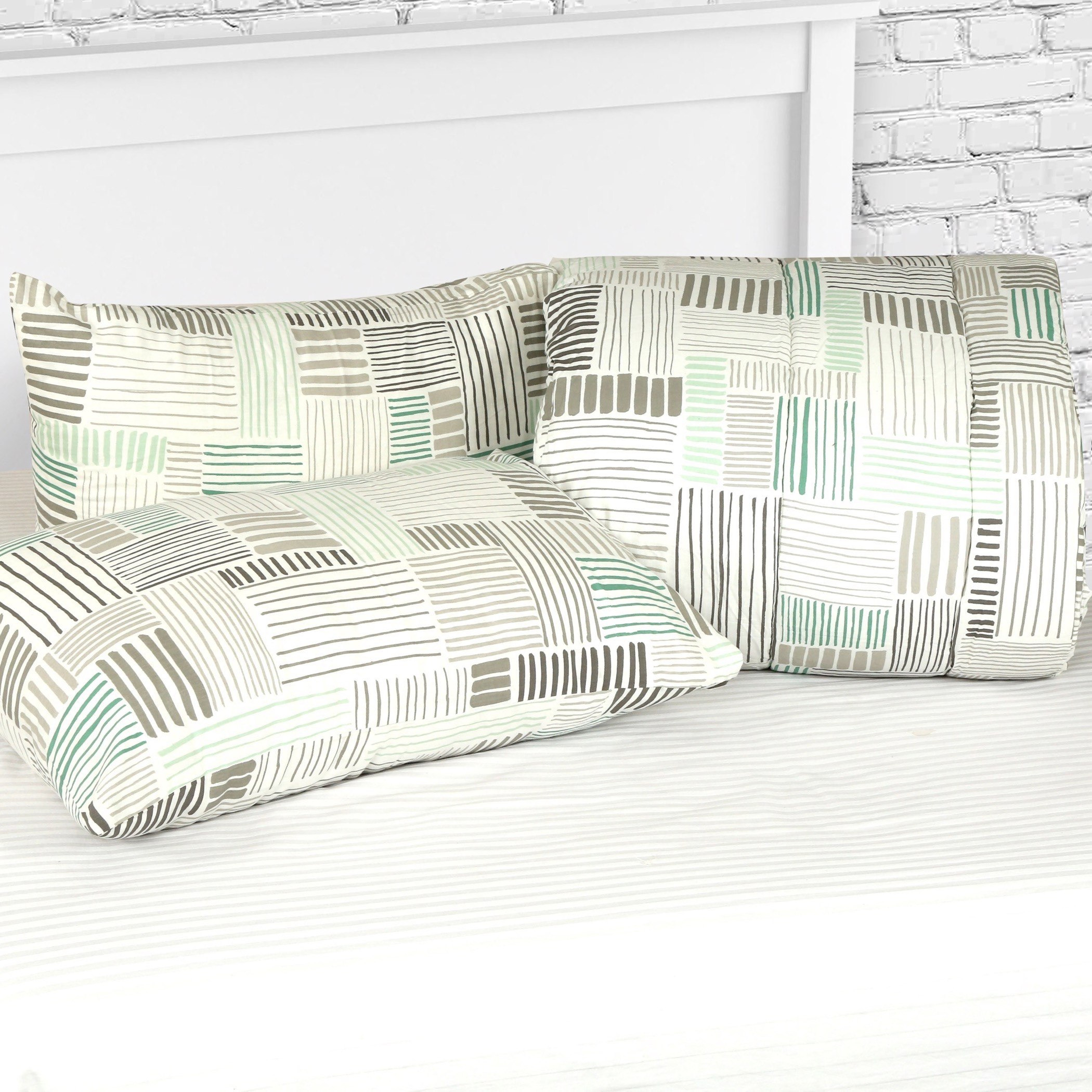 Skandi Brooklyn Cotton 3-Piece Twin Comforter Set - 160x220 cm-hbxhomeware-hbxdecorandfurnishings-image-2