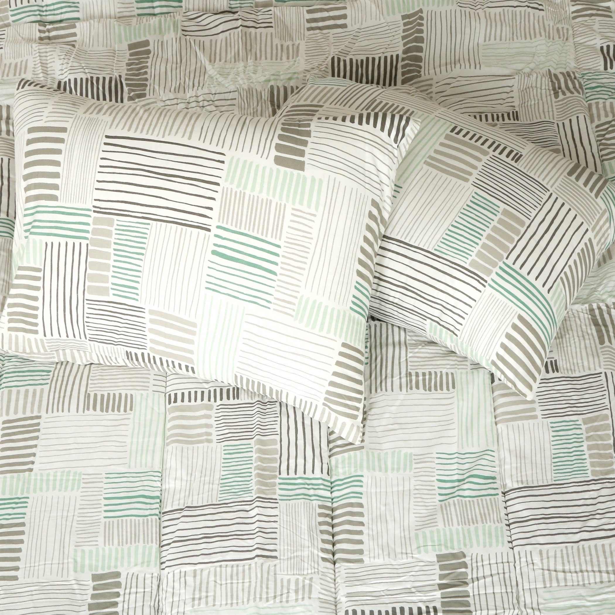 Skandi Brooklyn Cotton 3-Piece Twin Comforter Set - 160x220 cm-hbxhomeware-hbxdecorandfurnishings-image-3