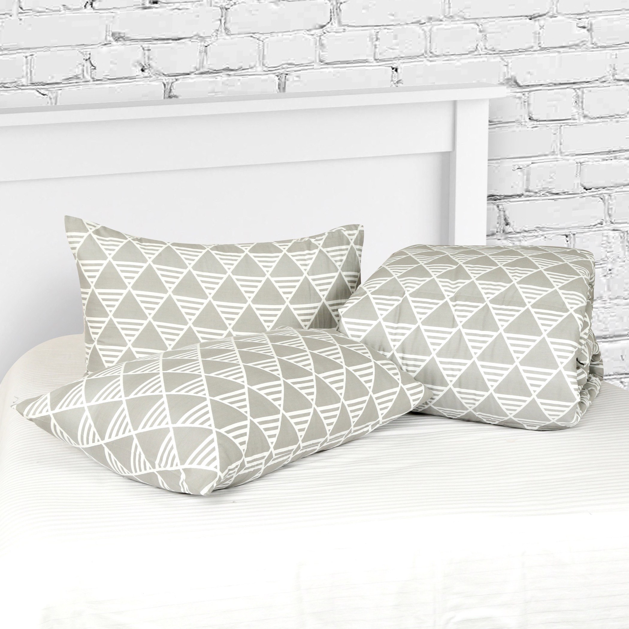 Artdeco Argos Printed Cotton 3-Piece Twin Comforter Set - 160x220 cm-hbxhomeware-hbxdecorandfurnishings-image-3
