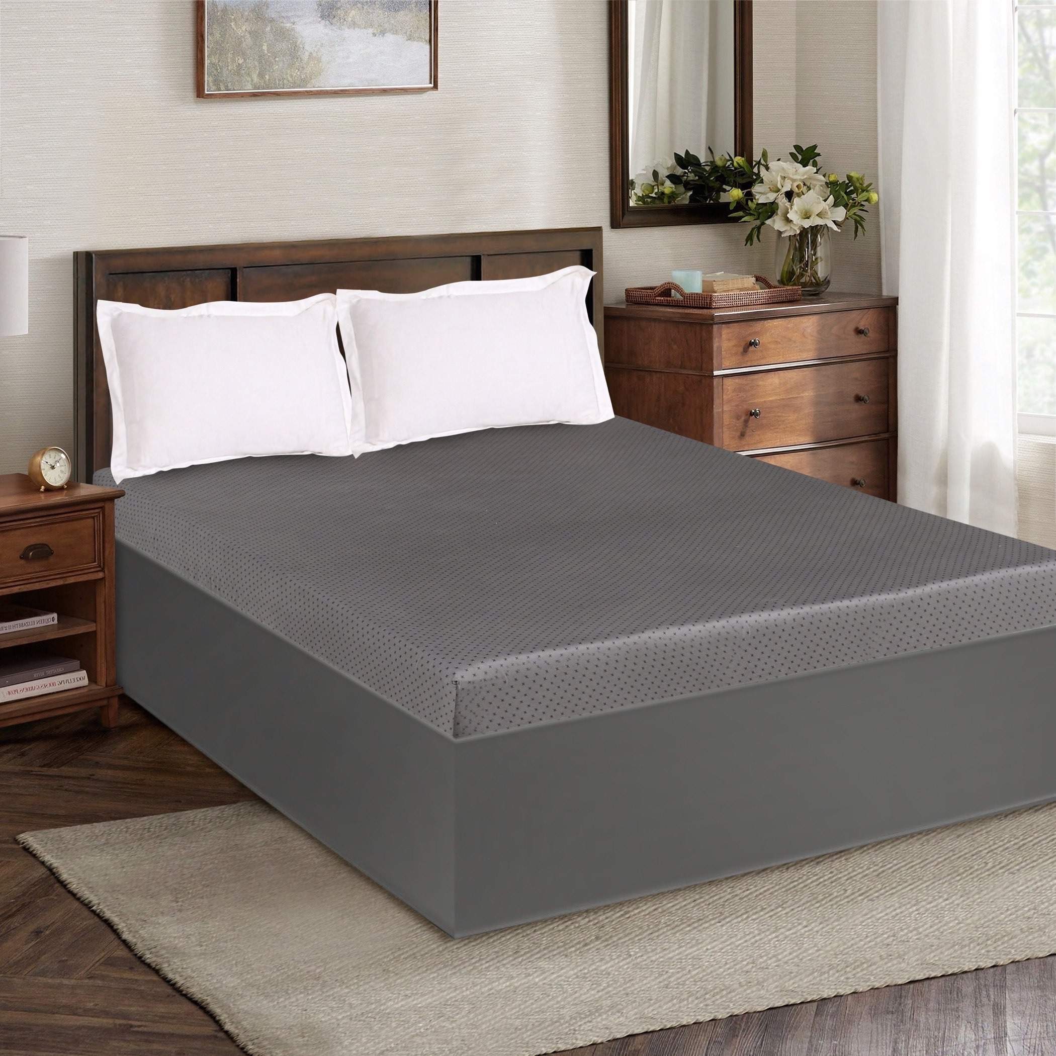 شرشف مطاطي مزدوج قطني بطبعات من سكاندي آيدن - 120x200 سم-hbxhomeware-hbxbedroom-image-2
