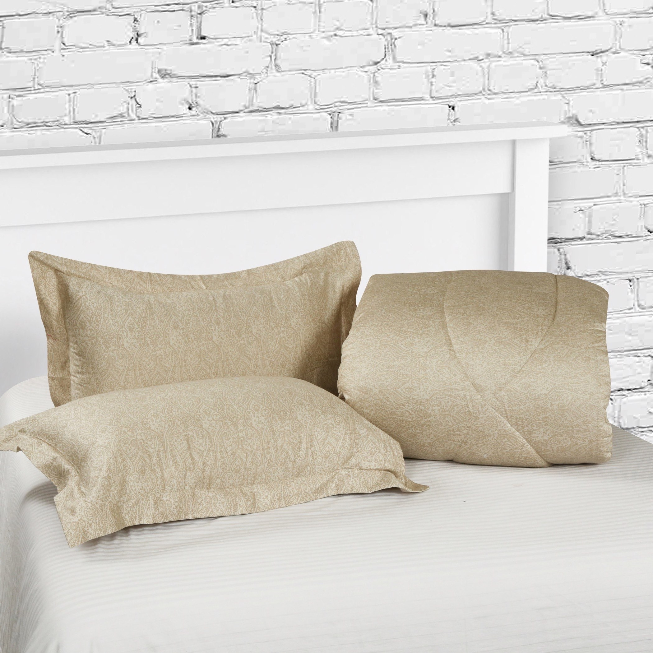 طقم لحاف مزدوج قطني بطبعات 3 قطع من بوتيك كارولينا - 160x220 سم-hbxhomeware-hbxdecorandfurnishings-image-3