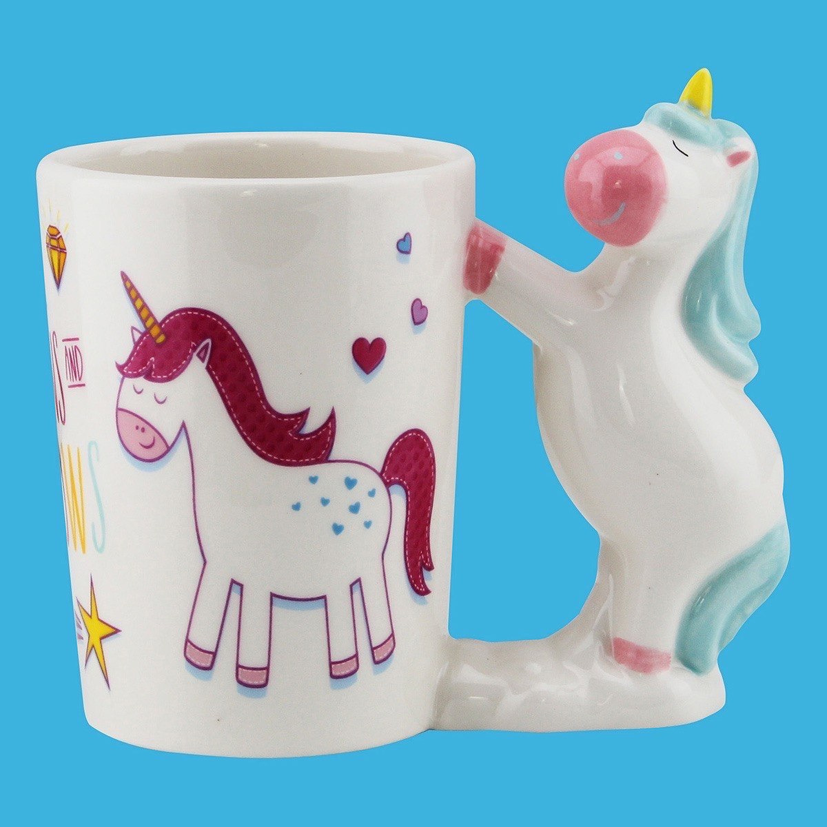 مج بتصميم يونيكورن ومقبص من فانسي-hbxhomeware-hbxkidsandyouth-image-1