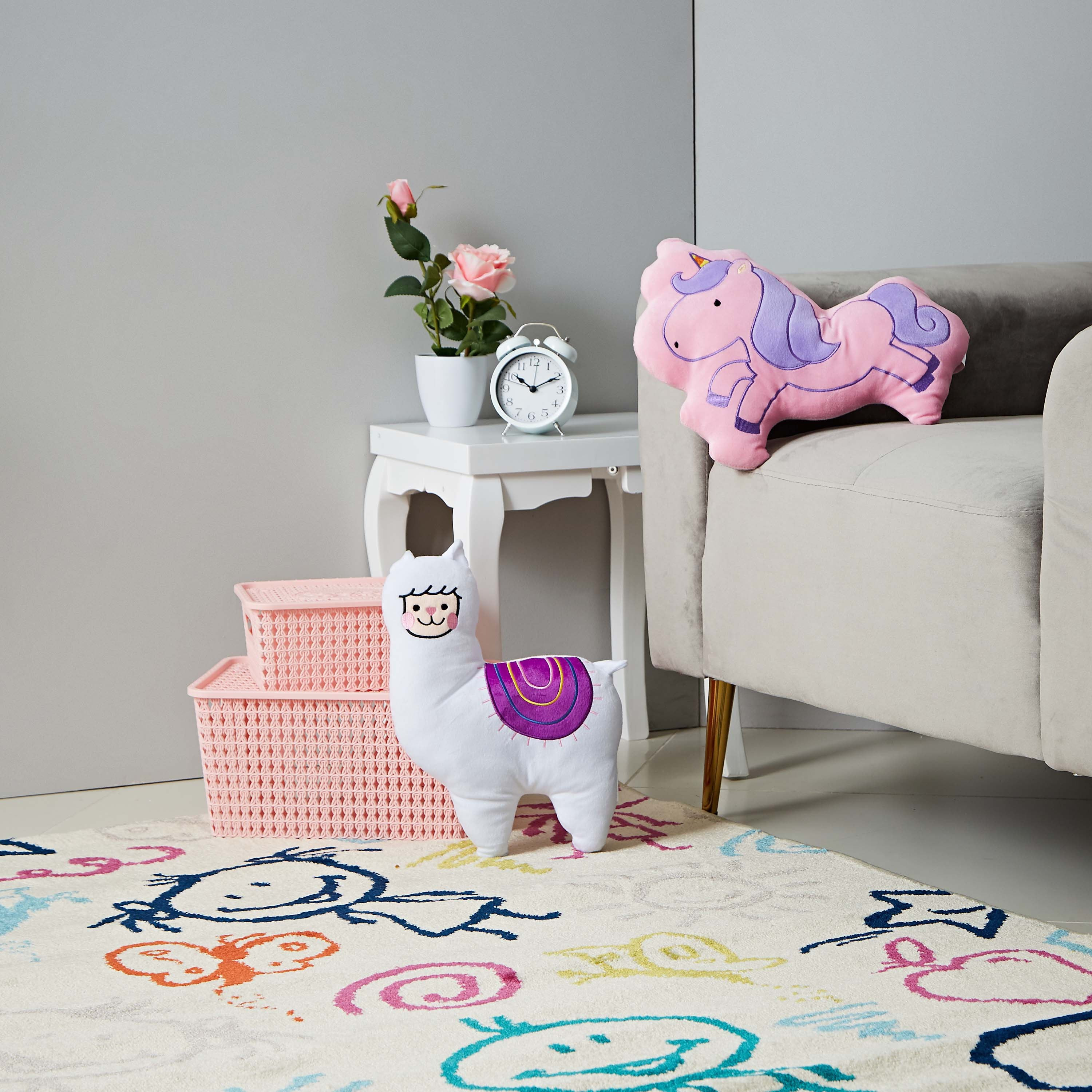 وسادة مخمليّة على شكل لاما من فن- 26x37 سم-hbxhomeware-hbxkidsandyouth-image-3