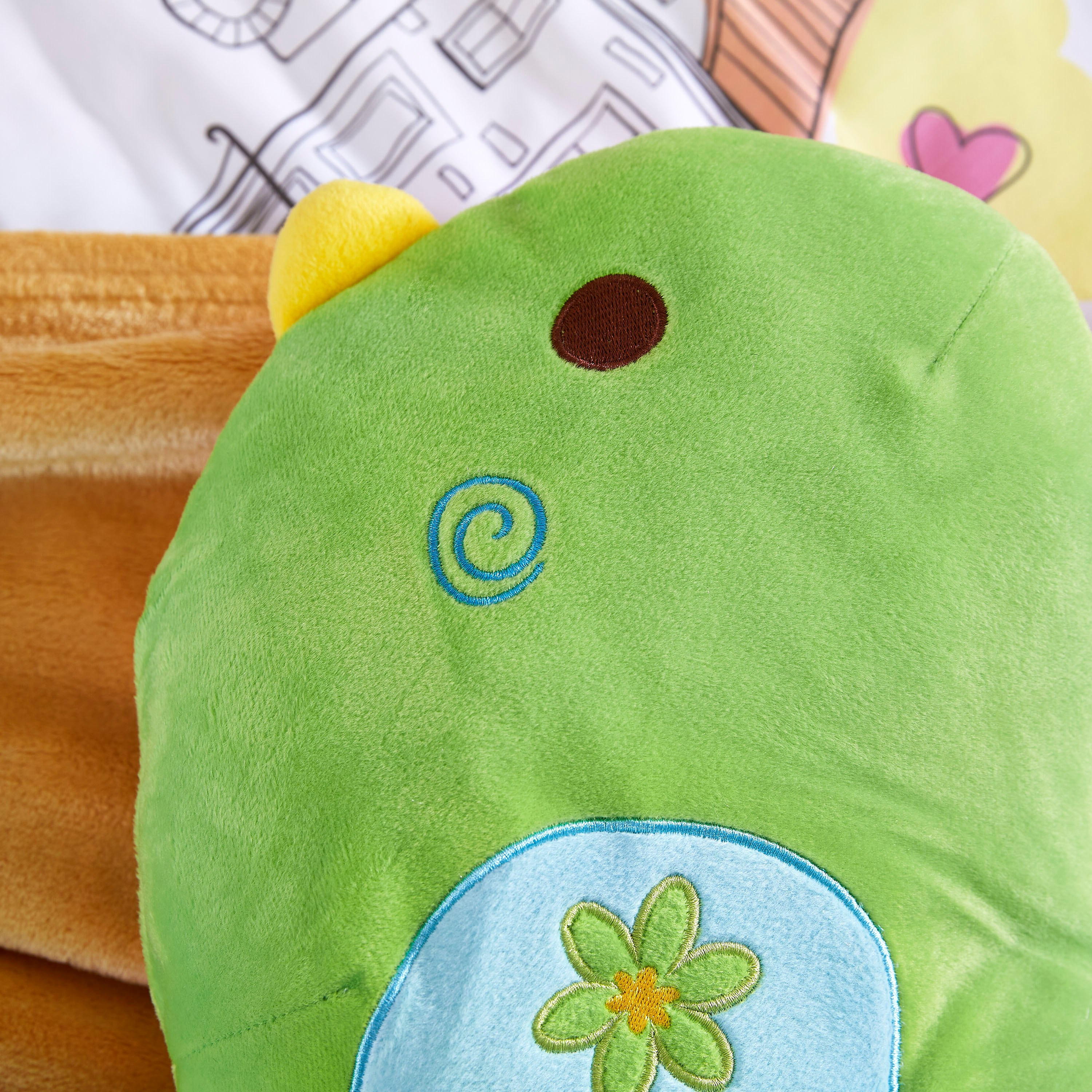 وسادة قطيفة على شكل طائر من فن - 37x26 سم-hbxhomeware-hbxkidsandyouth-image-2