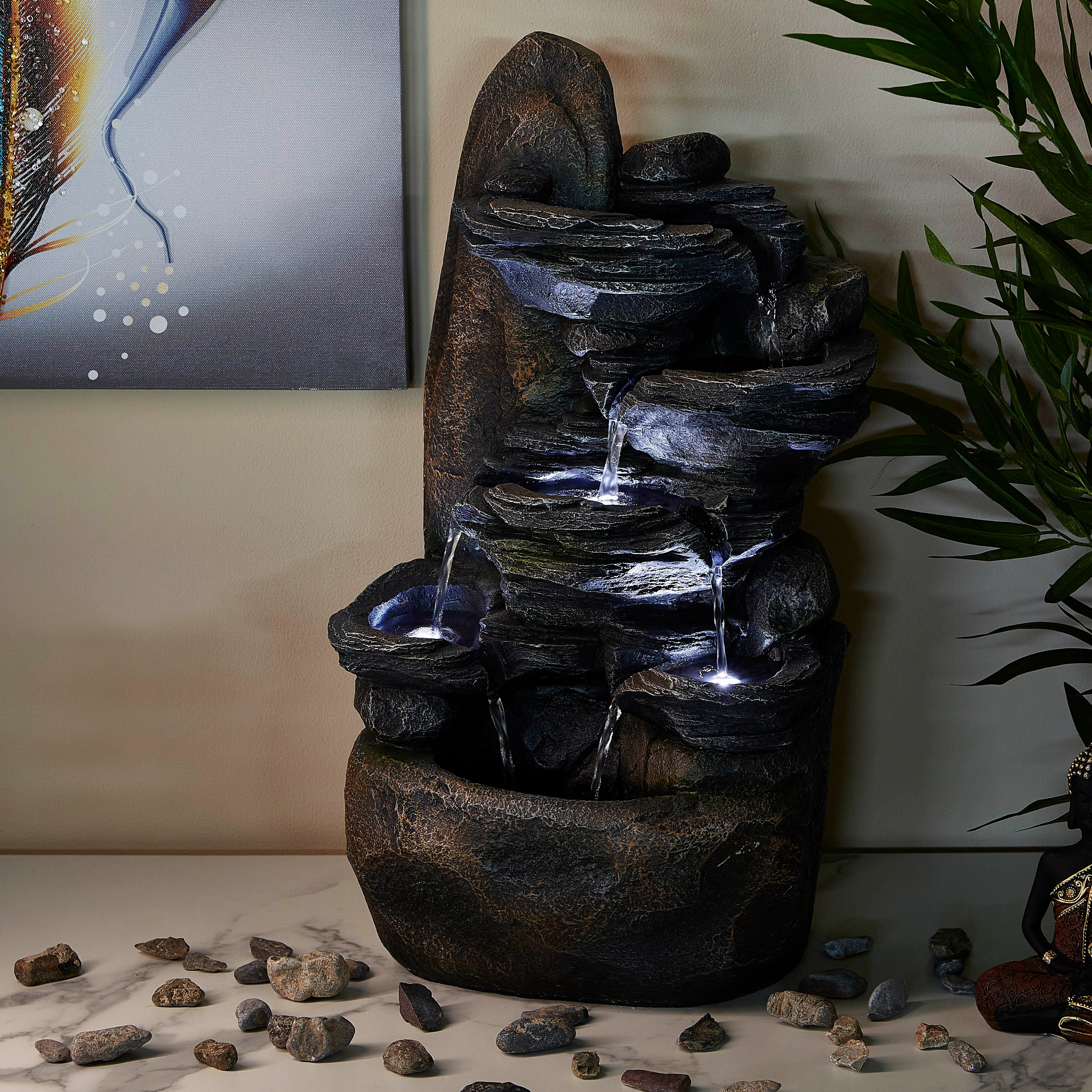 نافورة مع 3 أضواء رأسية - أمادور-hbxhomeware-gardenandoutdoor-outdoorfountain-image-2