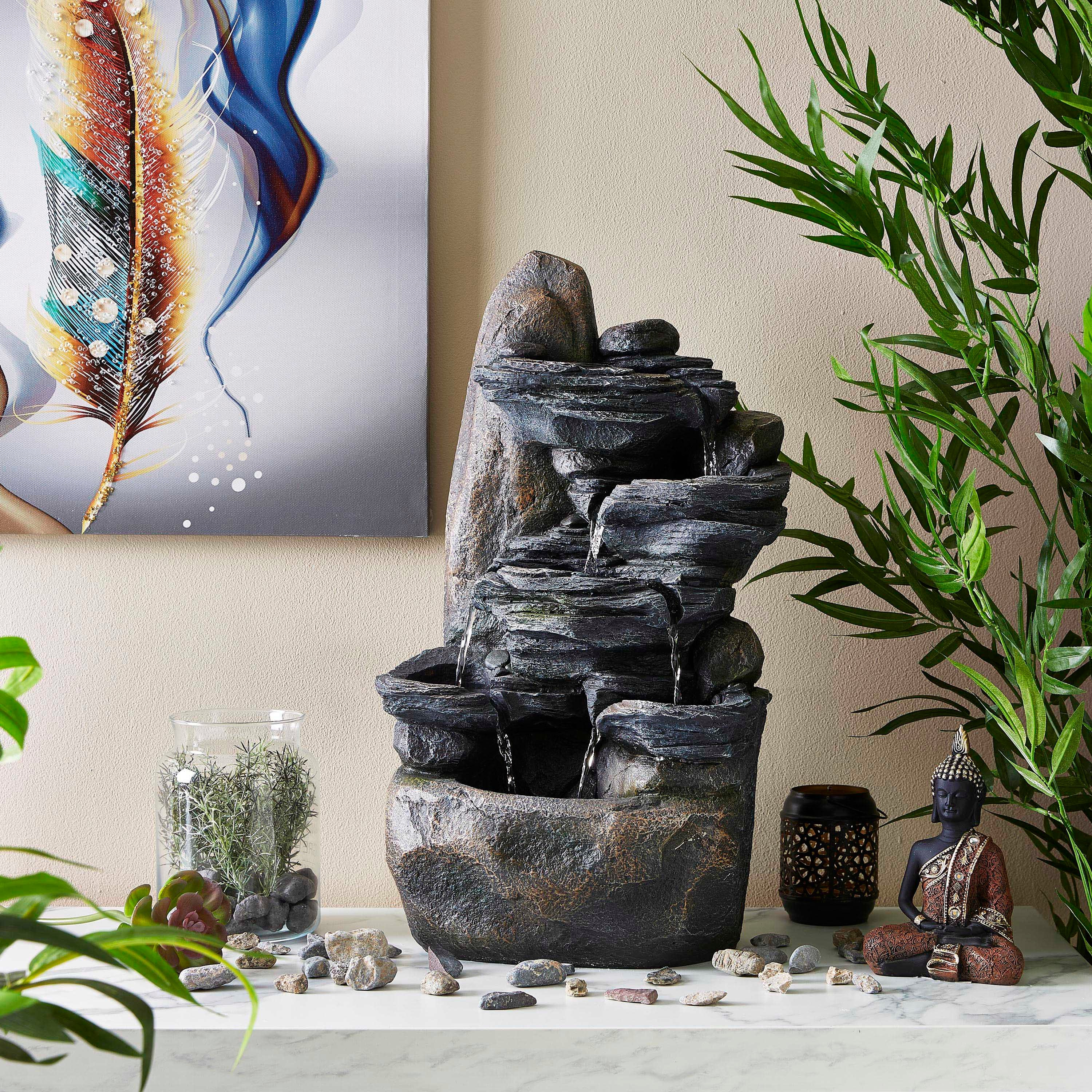 نافورة مع 3 أضواء رأسية - أمادور-hbxhomeware-gardenandoutdoor-outdoorfountain-image-4