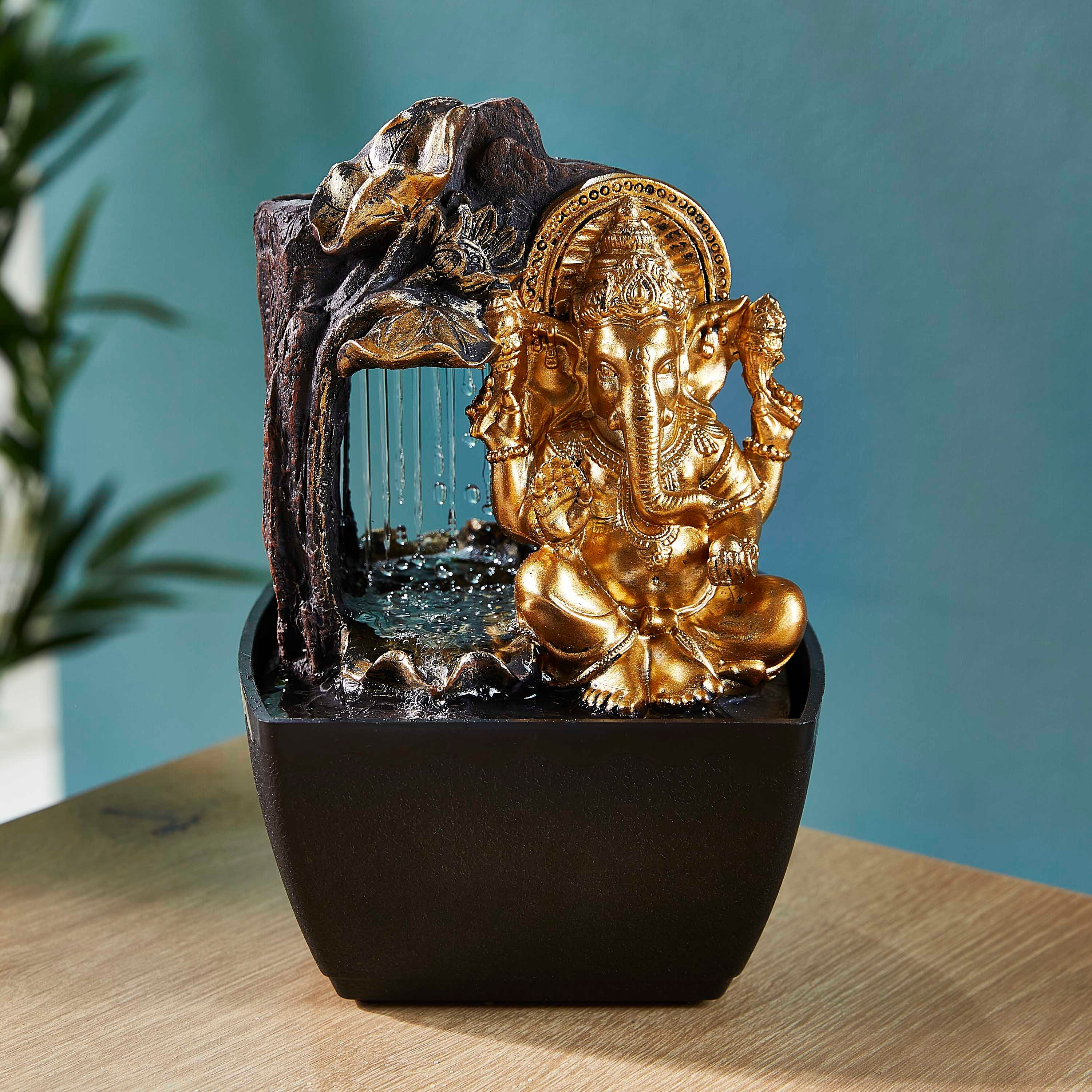 Mini Ganesha Fountain with Yellow Light-PROMO_HB_AE_B1G1_250925-image-1