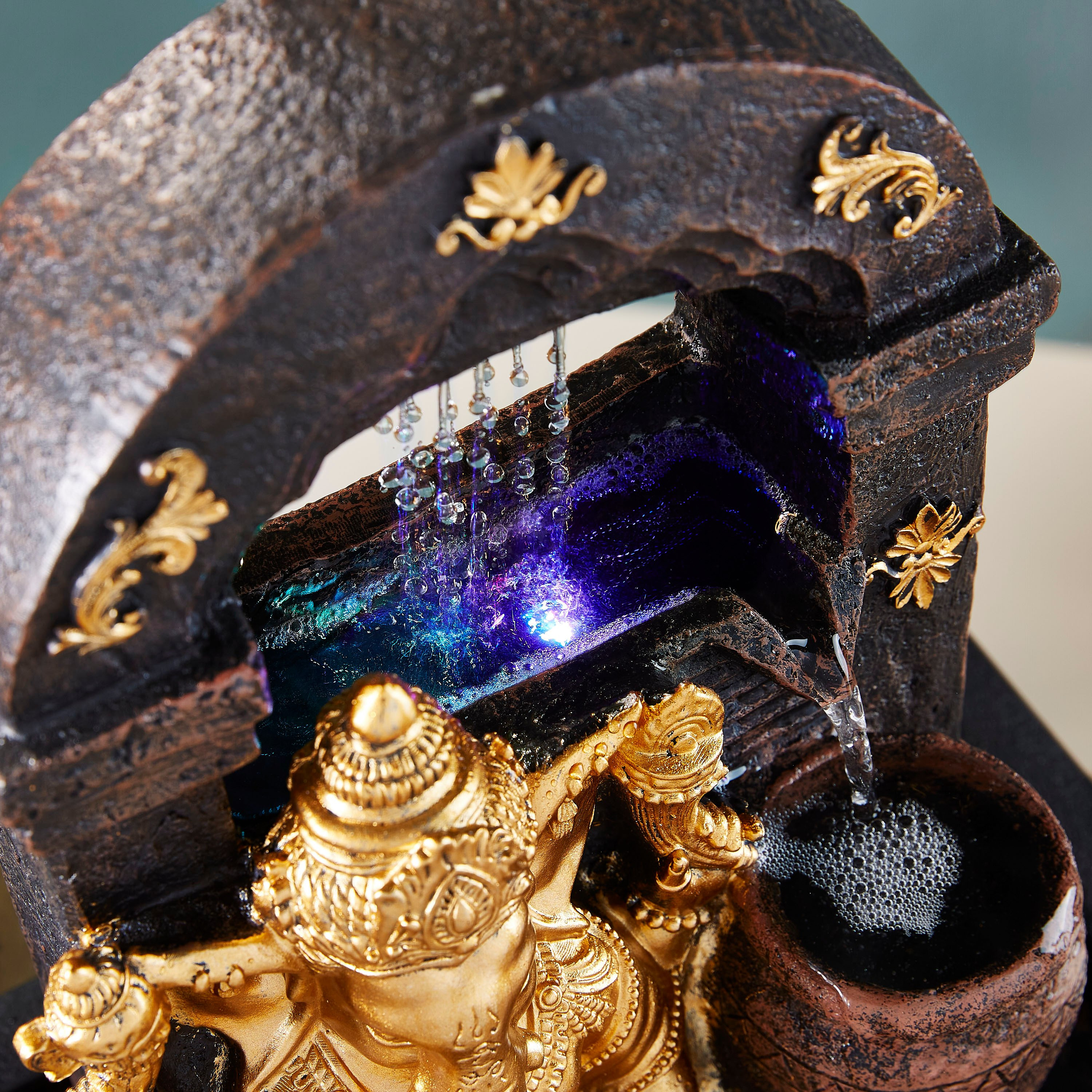 نافورة غانيشا بإضاءة ملونة مزدوجة-hbxhomeware-hbxdecorandfurnishings-image-5
