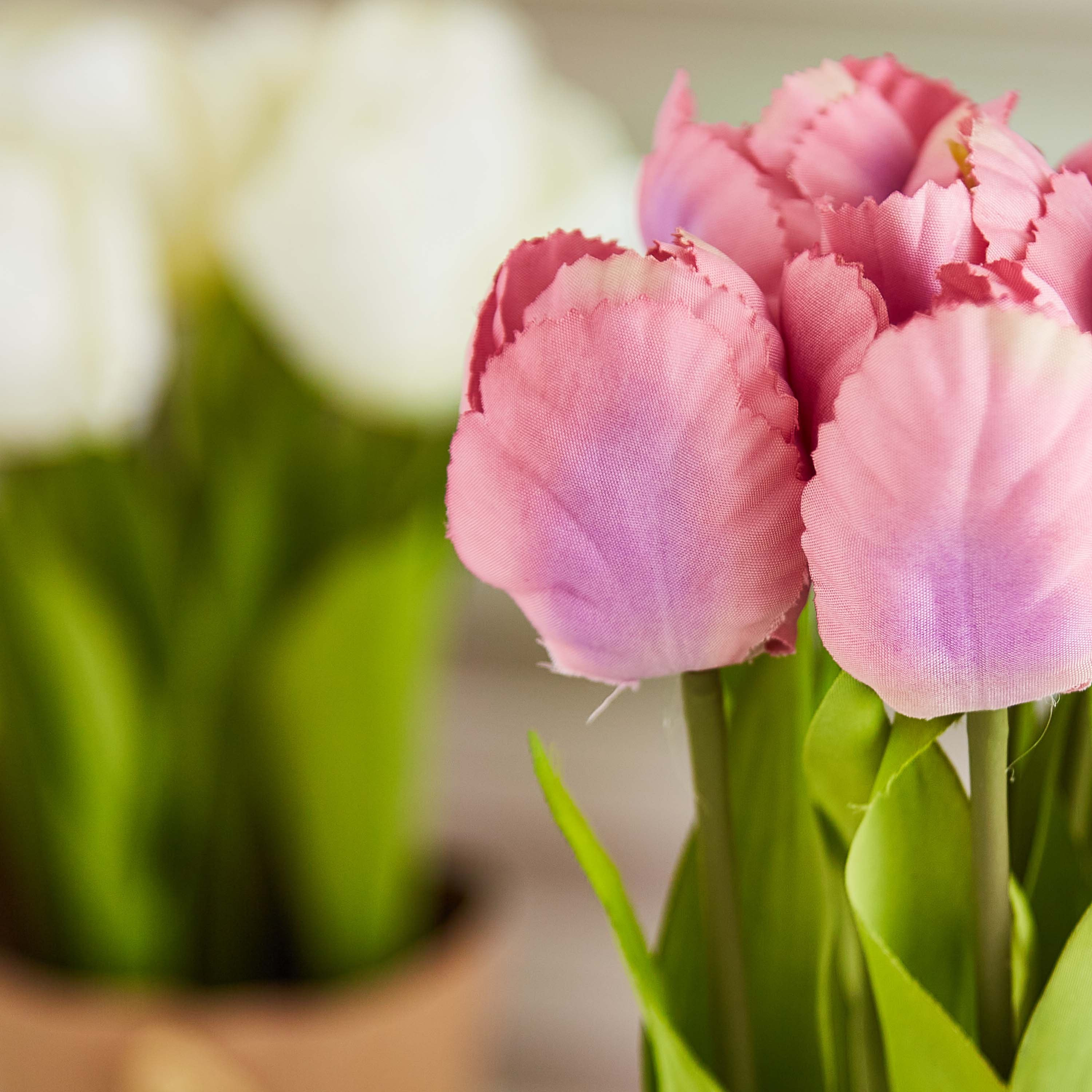 زهرة زينة مع مزهرية من إيدينك - 23 سم-hbxdecorandfurnishings-homeaccessories-artificialflowersandplants-image-2