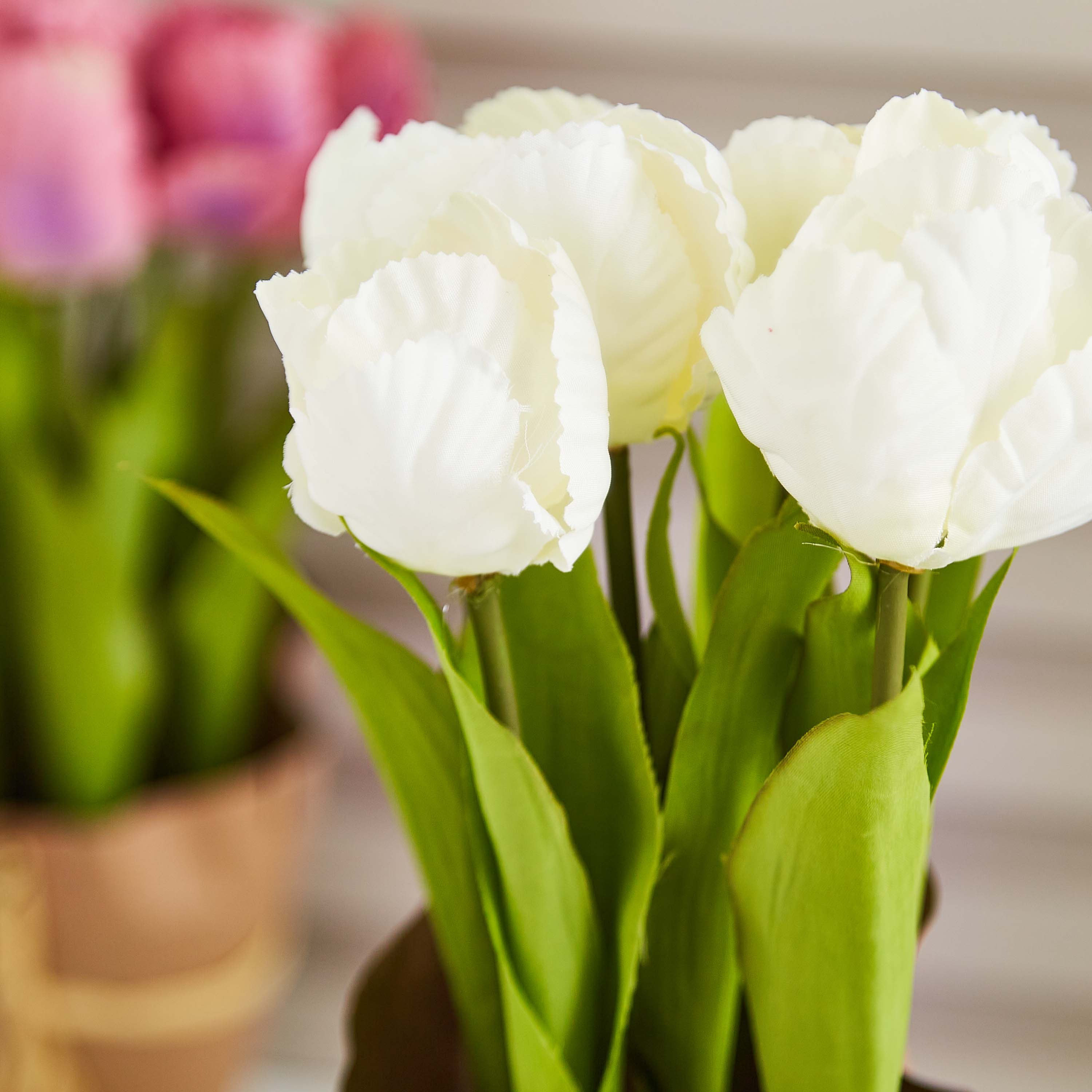 زهرة زينة مع مزهرية من إيدينك - 23 سم-hbxdecorandfurnishings-homeaccessories-artificialflowersandplants-image-2