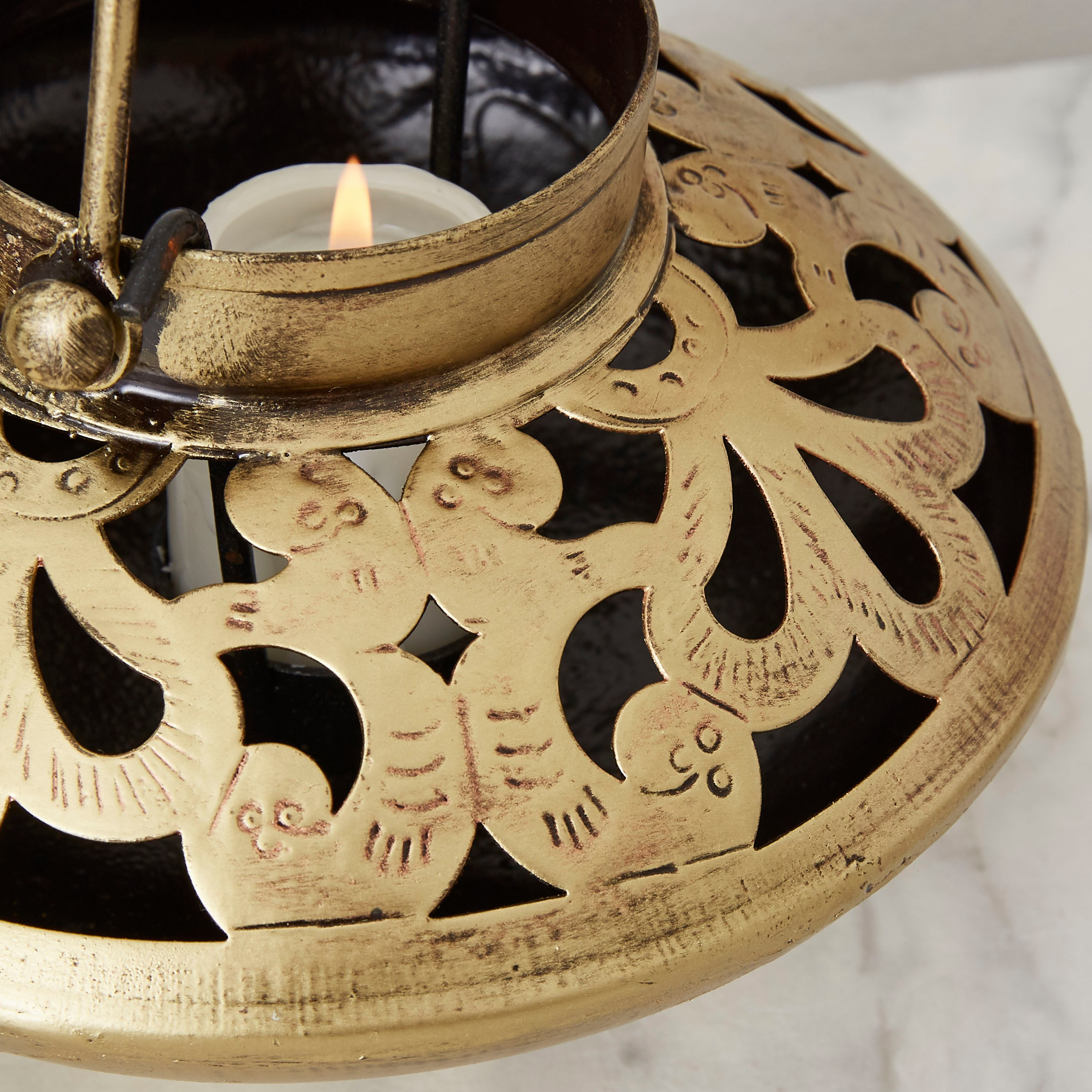 حامل شموع صغيرة معدني ديسك مع مقبض من إيبيزا-hbxlivingroom-decorandaccessories-candleholders-image-3