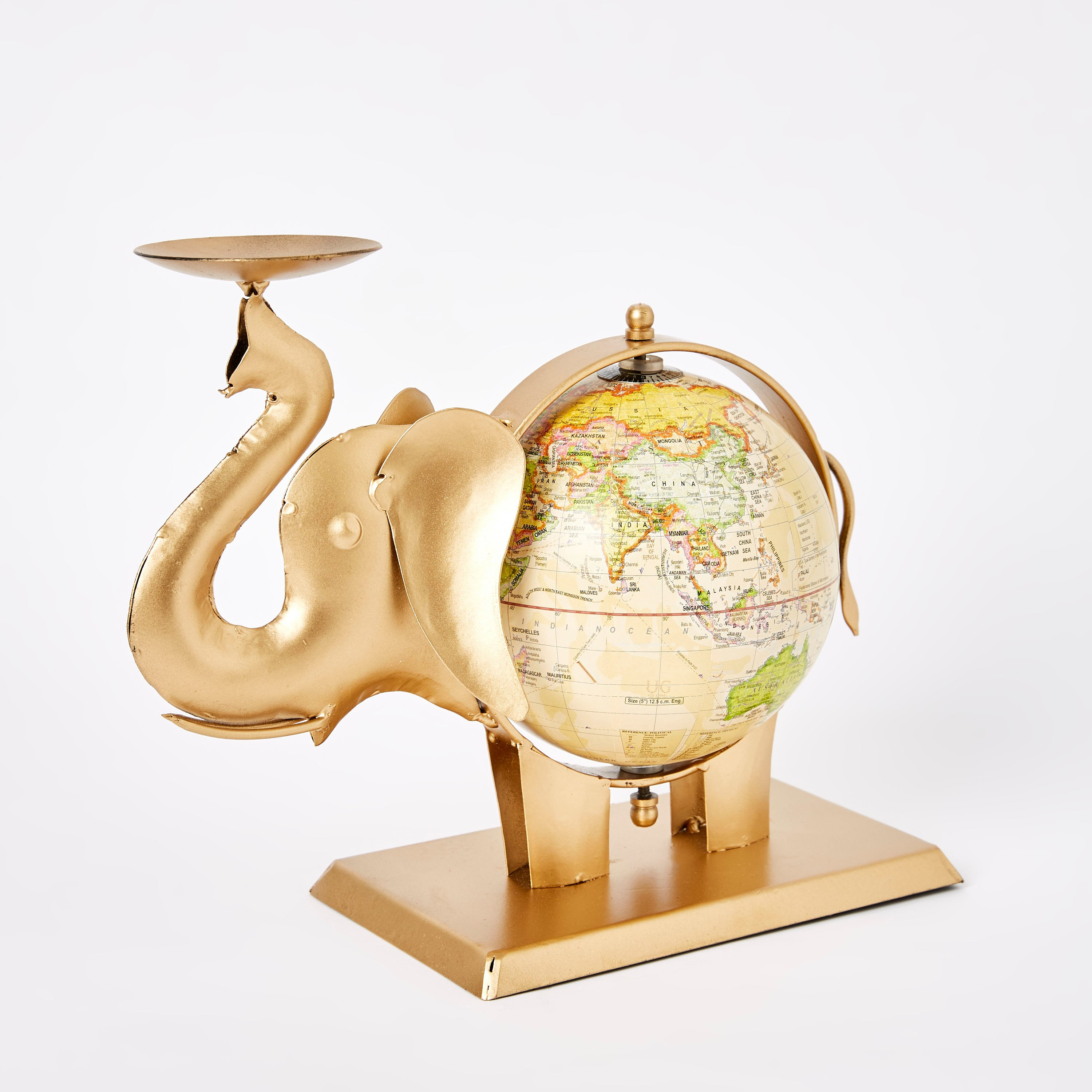 حامل شموع صغيرة معدني فيل مع كرة أرضية من إيبيزا-hbxhomeware-homedecor-figurinesandornaments-image-5