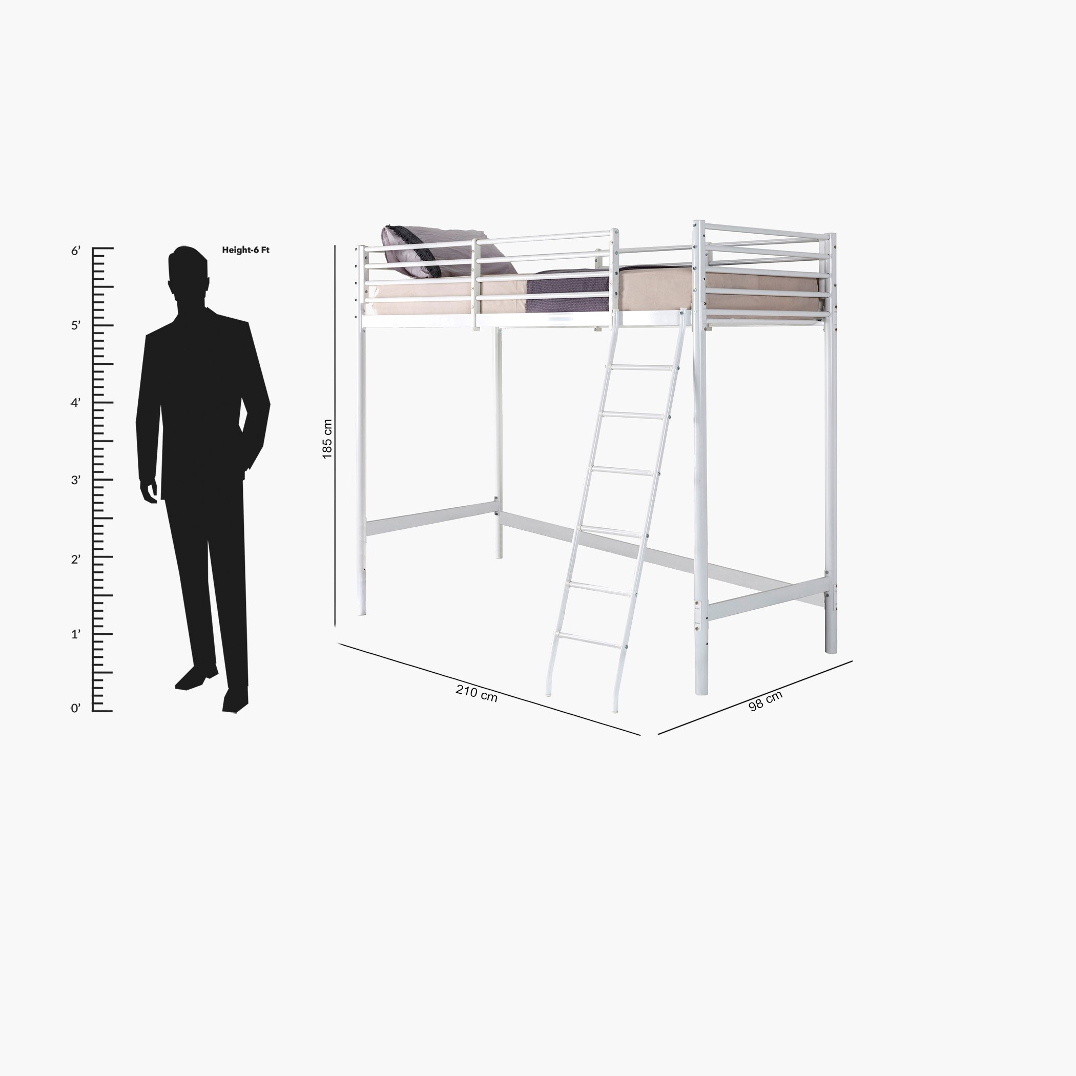 سرير مرتفع معدني فردي من فانيلا جاسبر - 90x200 سم-hbxkidsandyouth-bedsandbedsets-bunkbeds-single-image-10
