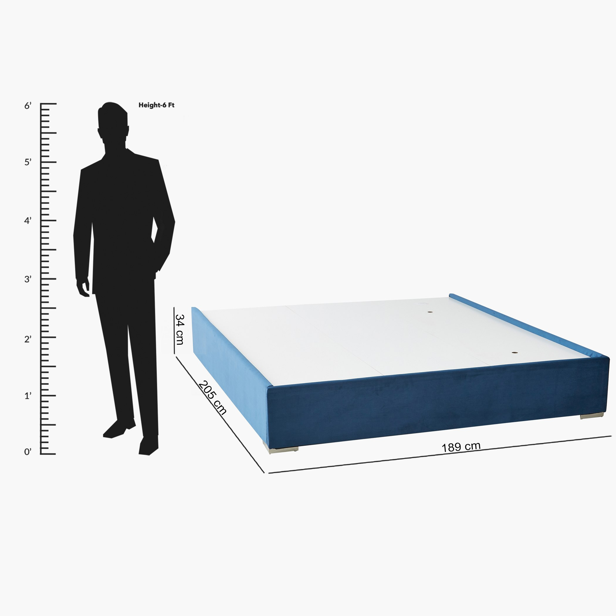 Taylor Upholstered King Bed Base - 180x200 cm-hbxfurniture-bedsandbedsets-beds-image-11