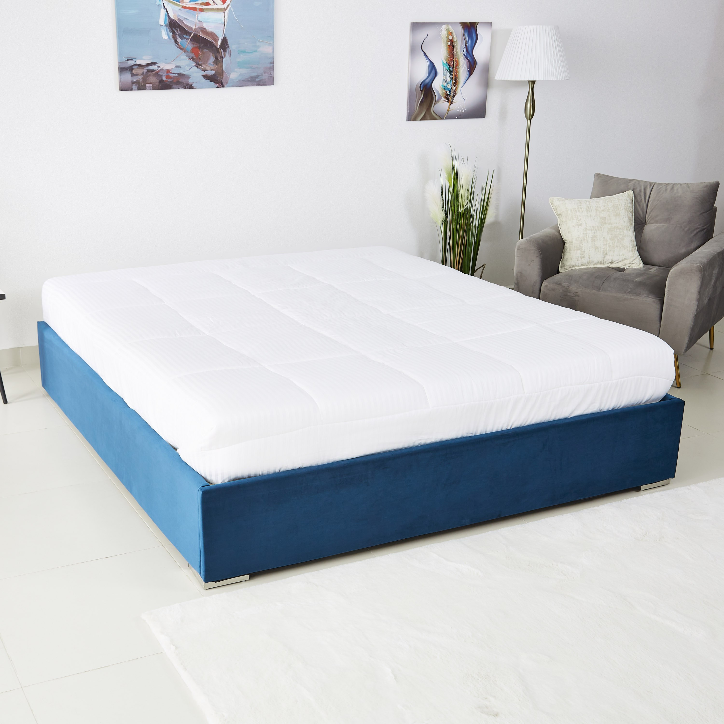 Taylor Upholstered King Bed Base - 180x200 cm-hbxfurniture-bedsandbedsets-beds-image-2