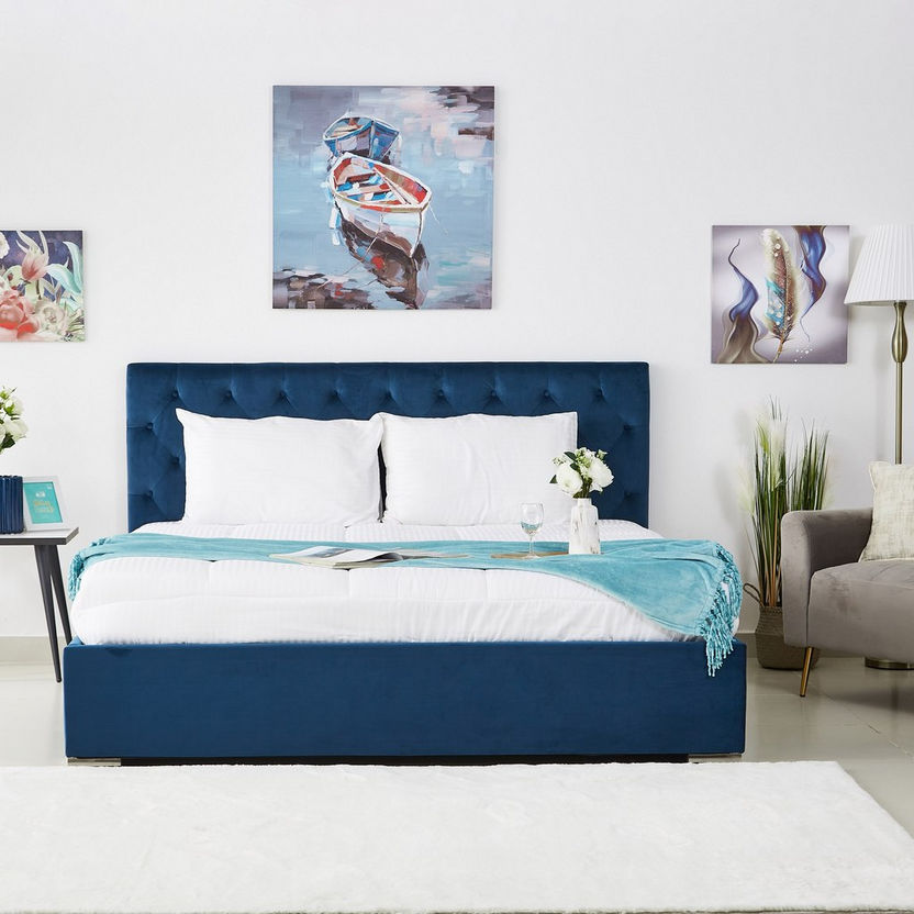 Taylor Upholstered King Bed Base - 180x200 cm-Beds-image-5