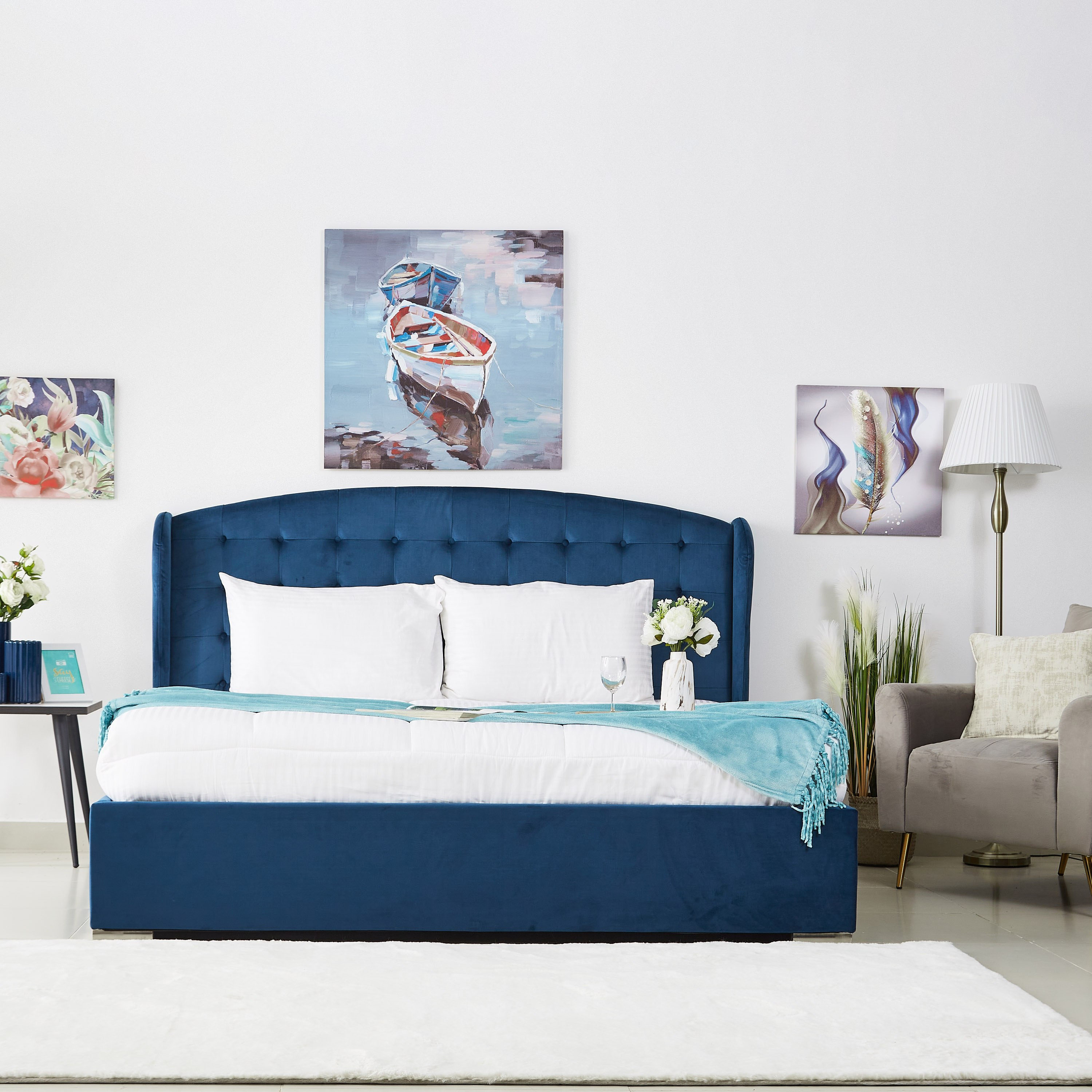 Taylor Upholstered King Bed Base - 180x200 cm-hbxfurniture-bedsandbedsets-beds-image-7