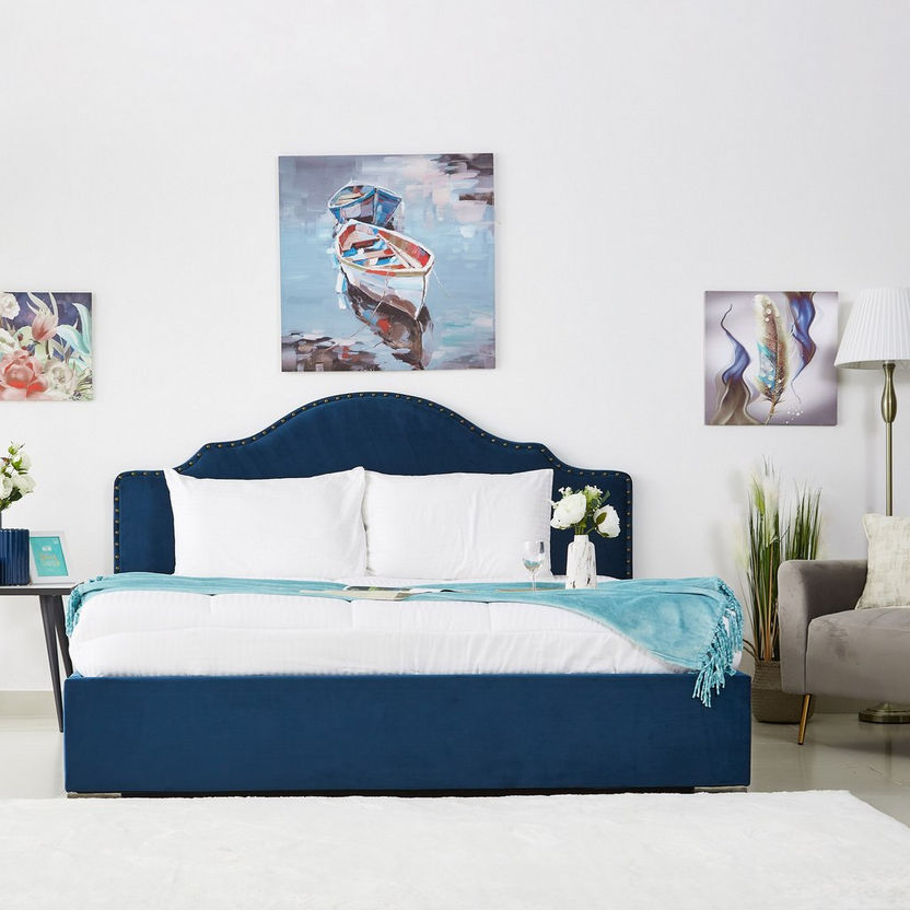 Taylor Upholstered King Bed Base - 180x200 cm-Beds-image-7