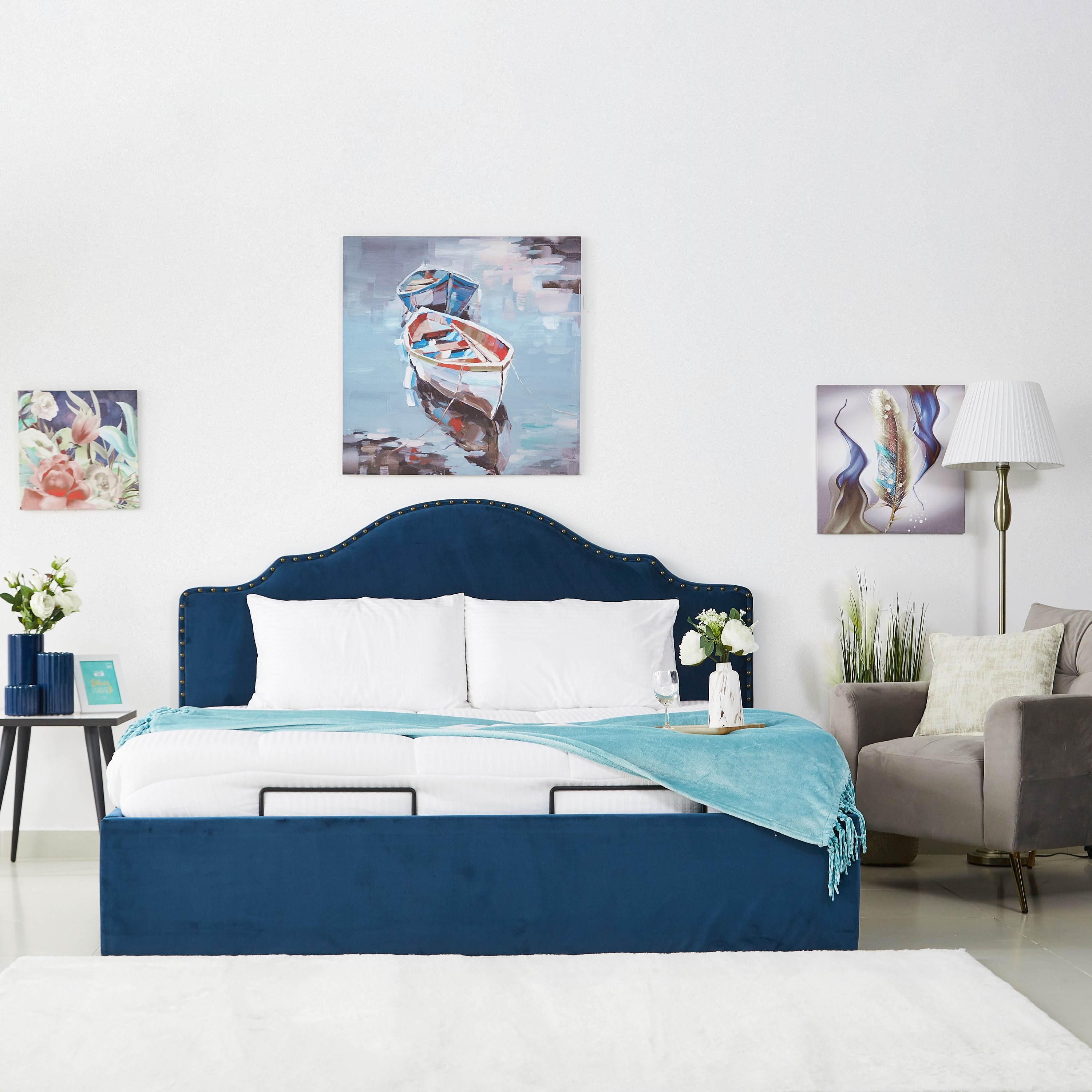 قاعدة كينج منجدة بمساحة تخزين هيدروليك من تايلور - 180x200 سم-hbxfurniture-bedsandbedsets-beds-image-8
