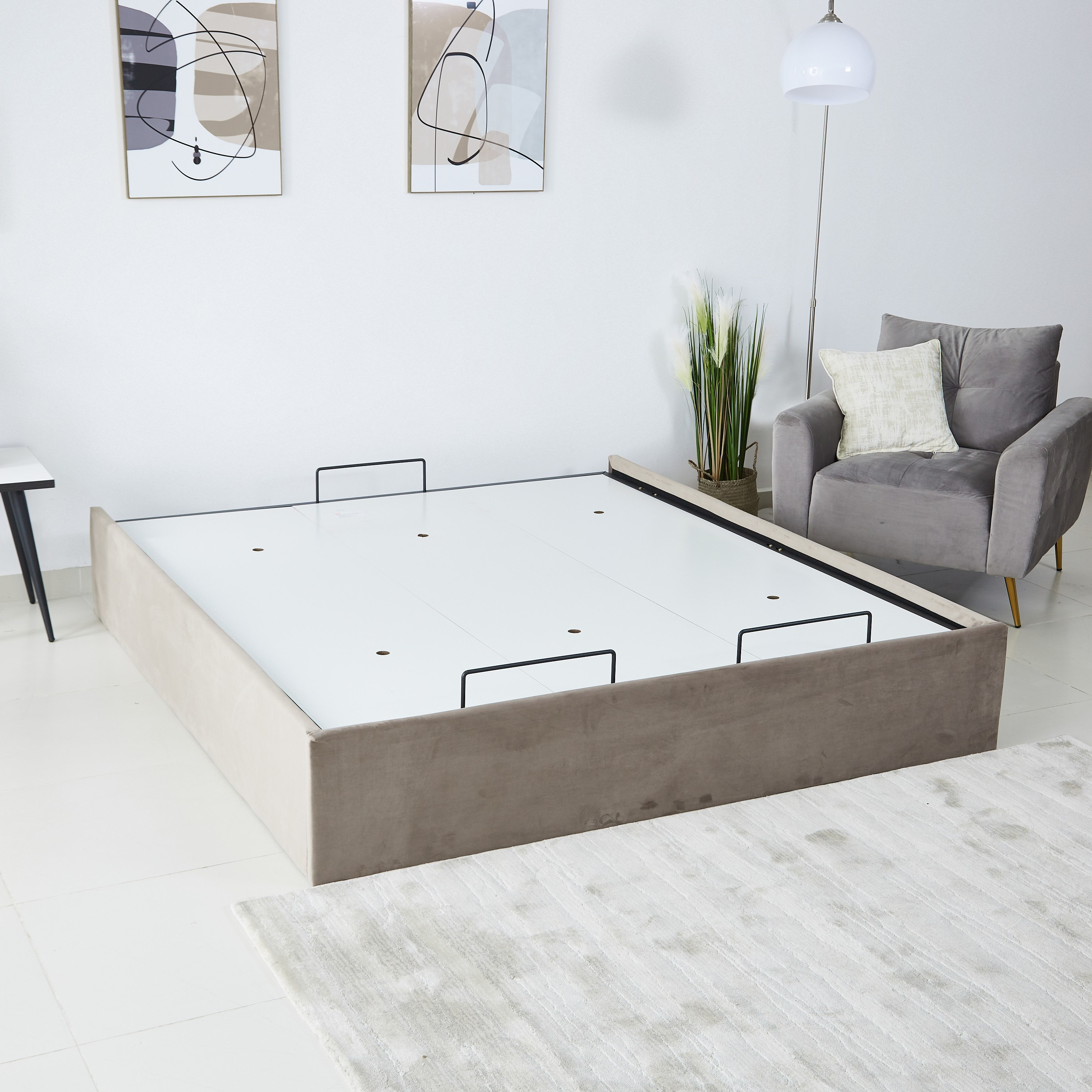 Taylor Hydraulic Storage Upholstered King Base - 180x200 cm-hbxfurniture-bedsandbedsets-beds-image-3