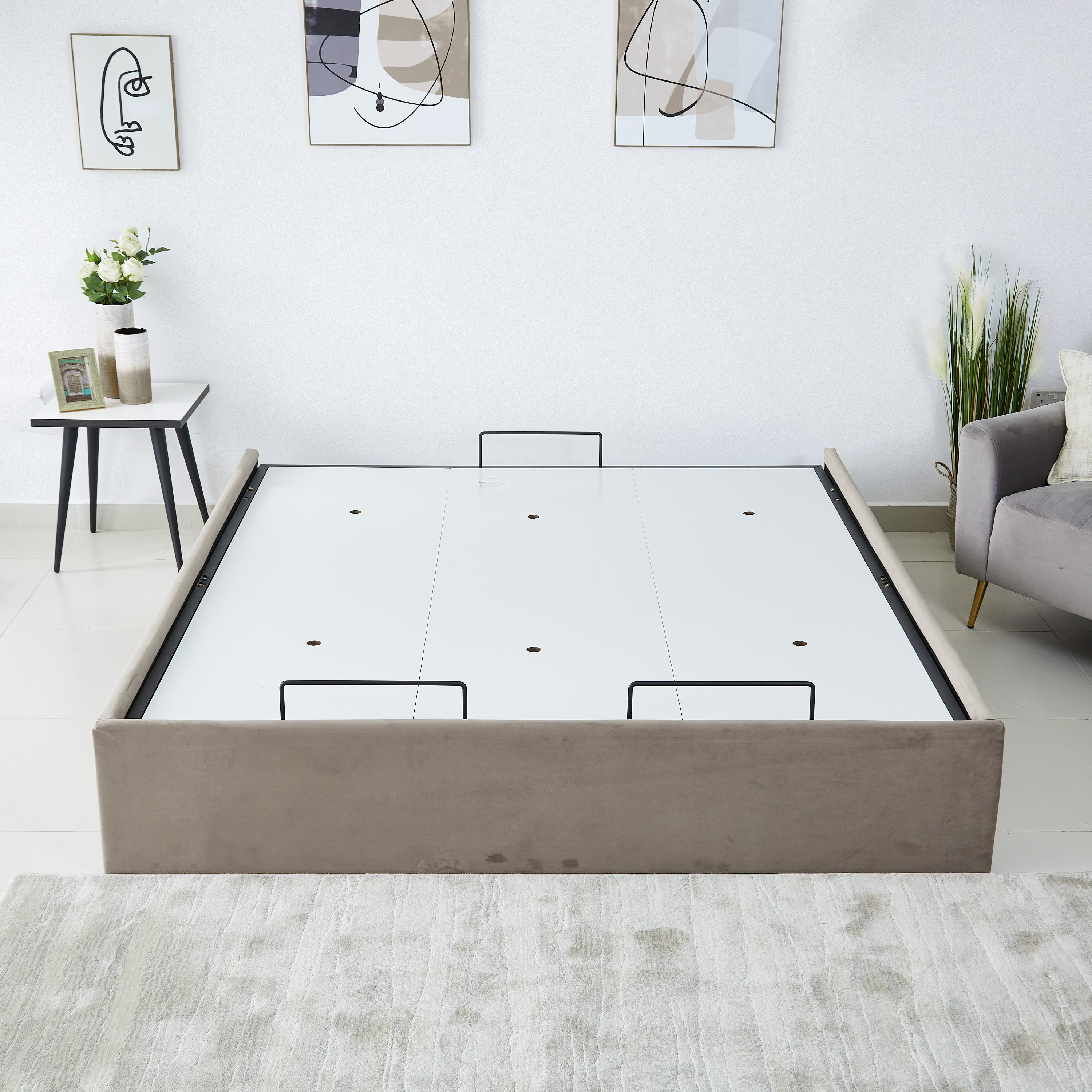 Taylor Hydraulic Storage Upholstered King Base - 180x200 cm-hbxfurniture-bedsandbedsets-beds-image-4