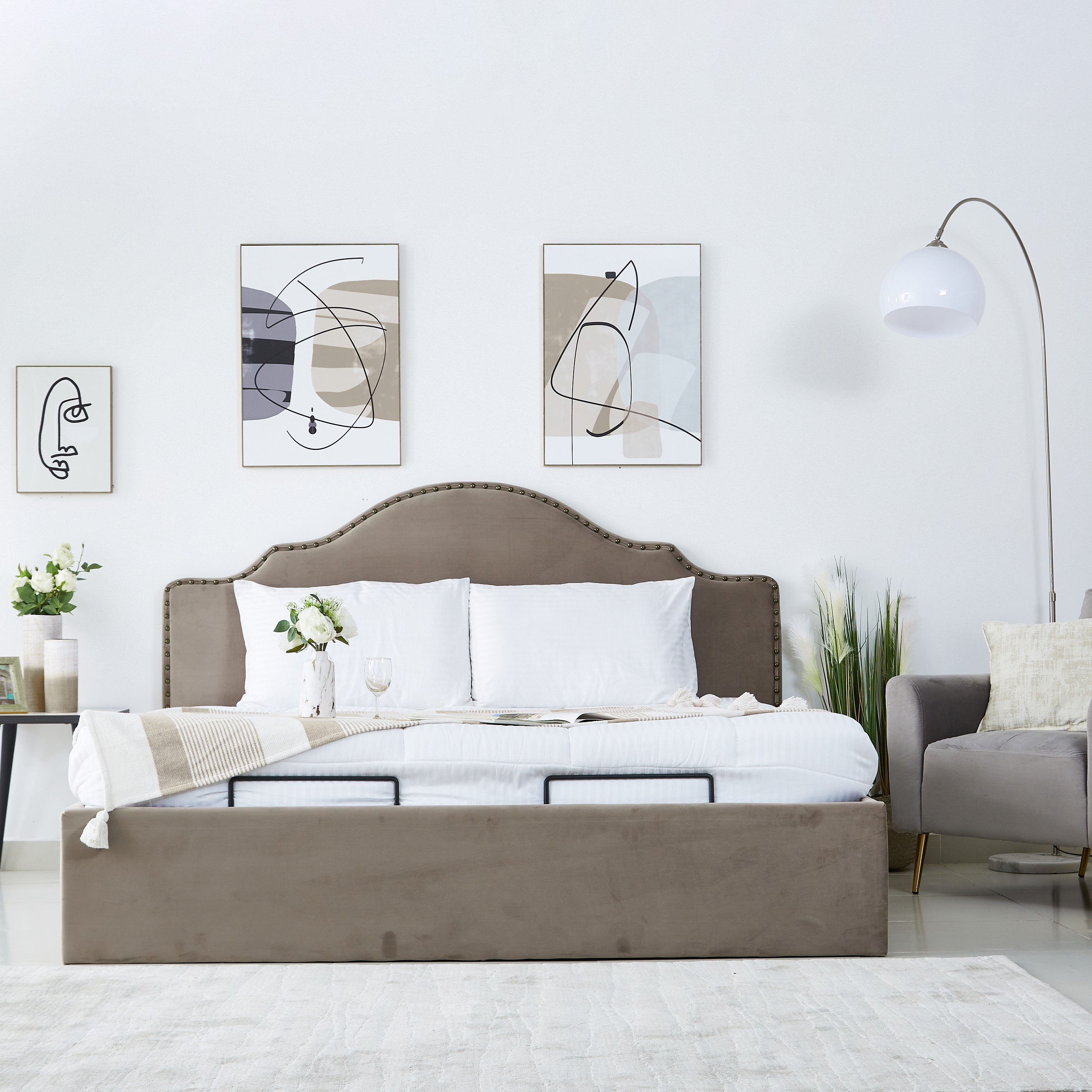 Taylor Hydraulic Storage Upholstered King Base - 180x200 cm-hbxfurniture-bedsandbedsets-beds-image-12