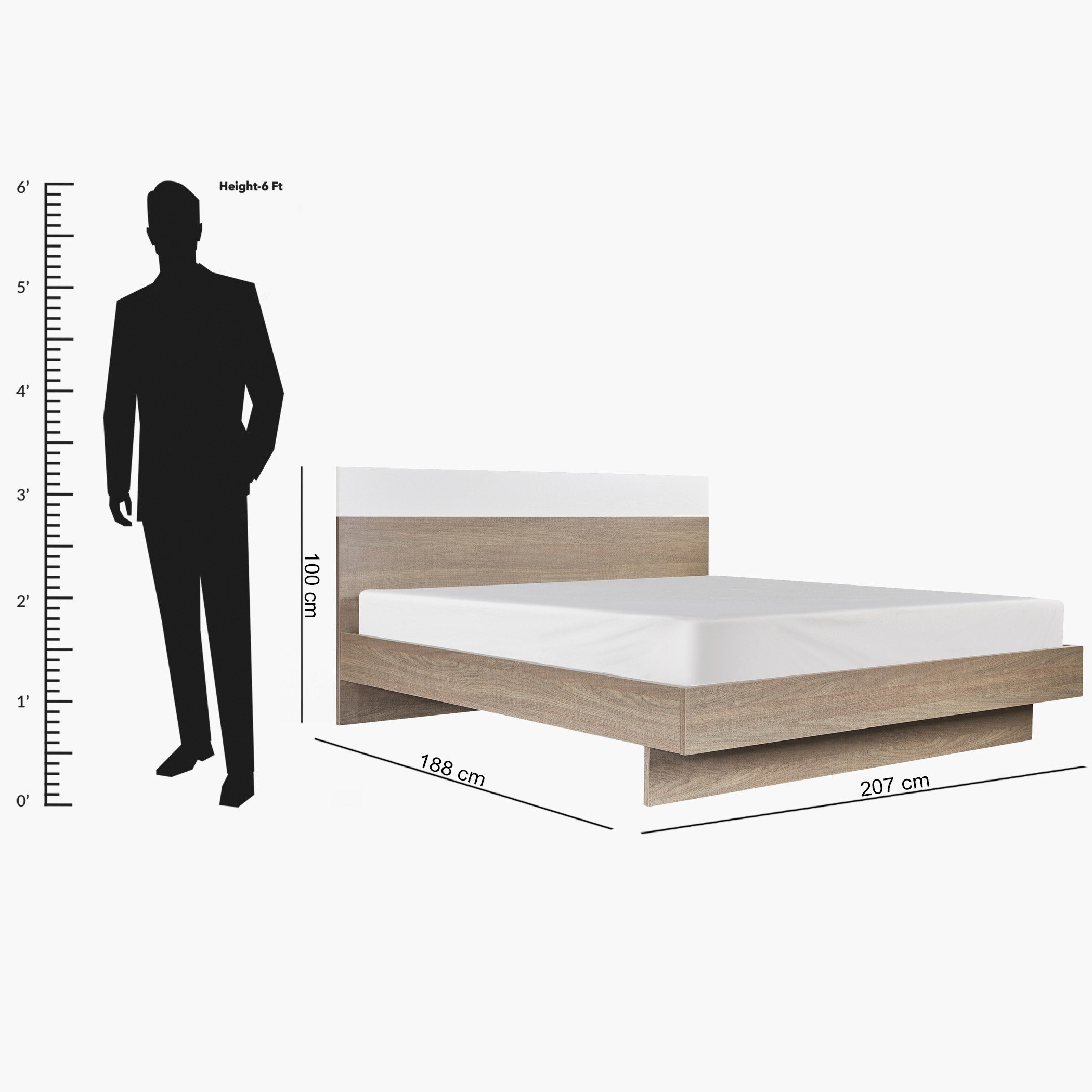Ireland 5-Piece King Bedroom Set - 180x200 cm-PROMO_HB_KSA_HBX10_190925-image-15