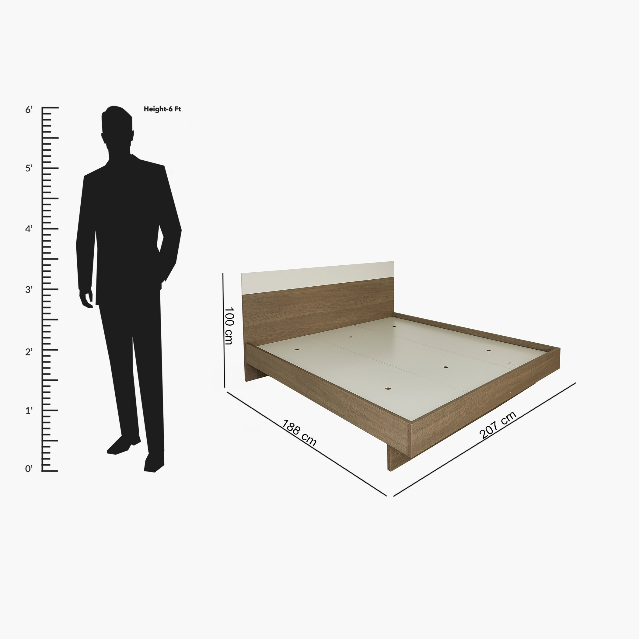 Ireland 5-Piece King Bedroom Set - 180x200 cm-PROMO_HB_KSA_HBX10_190925-image-16