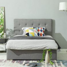 سرير مزدوج منجد من أوكلاند - 120x200 سم