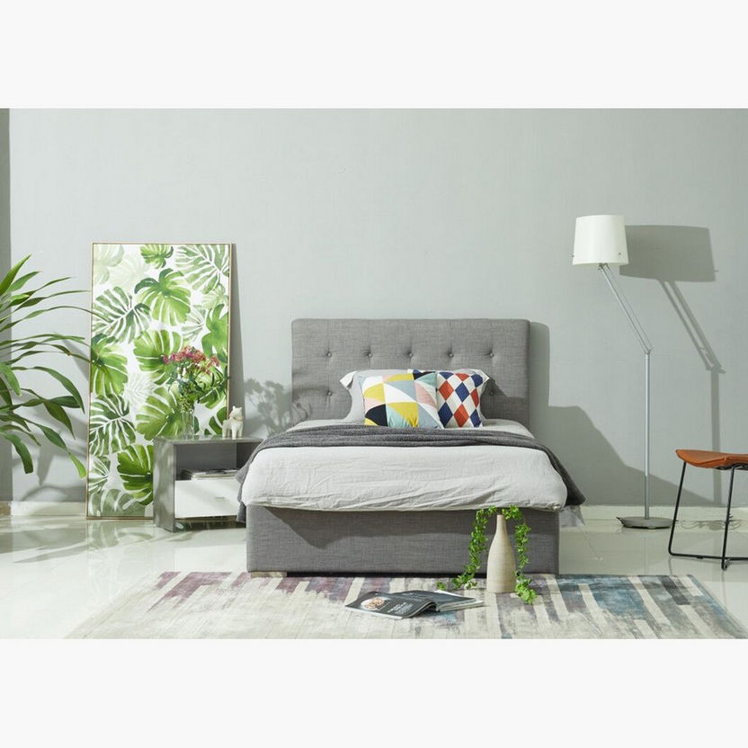 Oakland Upholstered Twin Bed - 120x200 cm-Beds-image-7