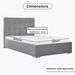 Oakland Upholstered Twin Bed - 120x200 cm-Twin-thumbnailMobile-3