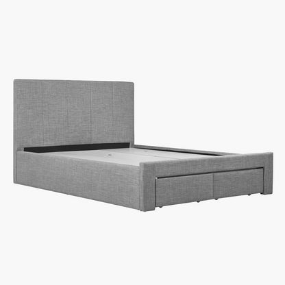 Halmstad Queen Upholstered Bed with 2 Drawers - 150x200 cm