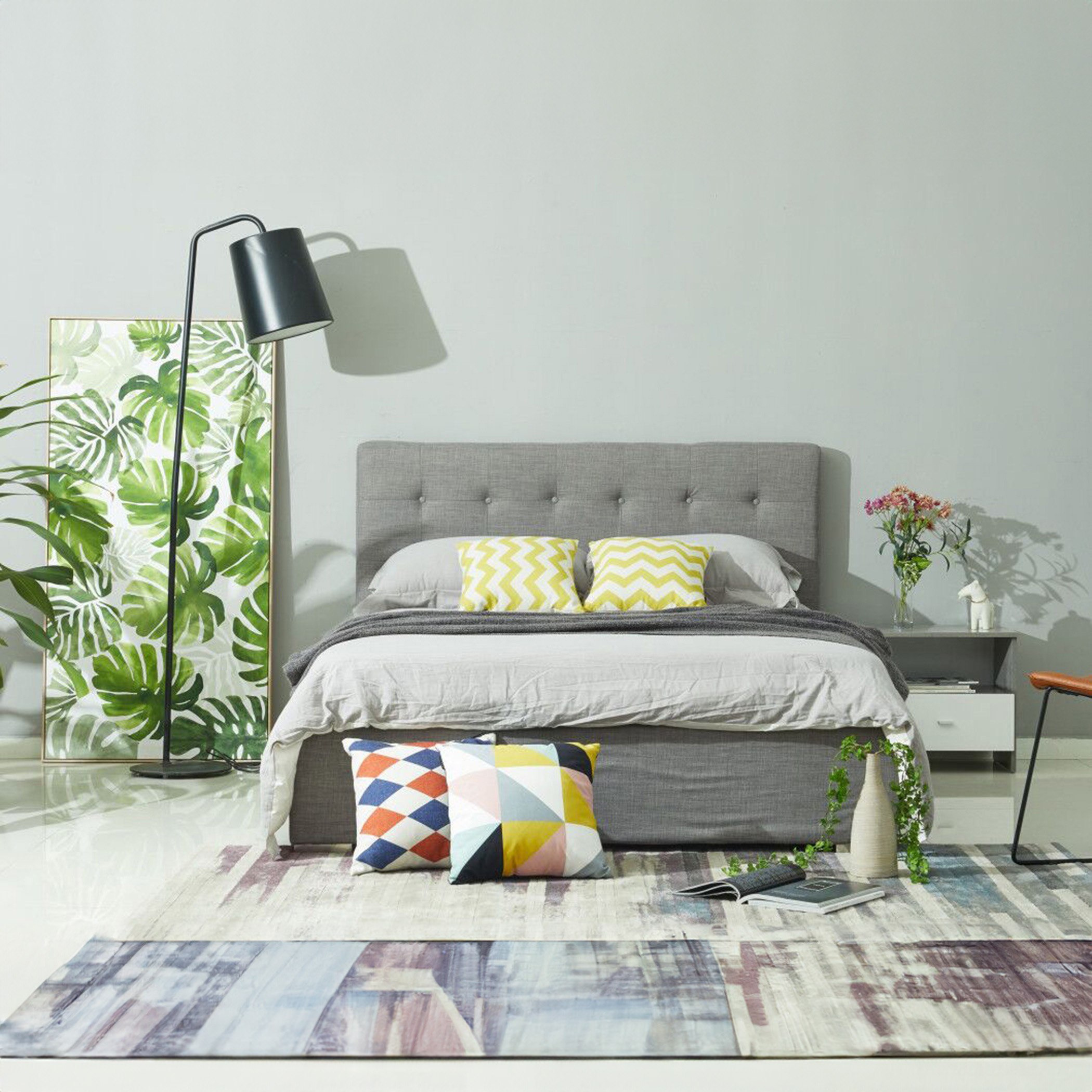 سرير كوين منجد - أوكلاند من موڤو - 150x200 سم-hbxbedroom-bedsandbedsets-beds-queen-image-10