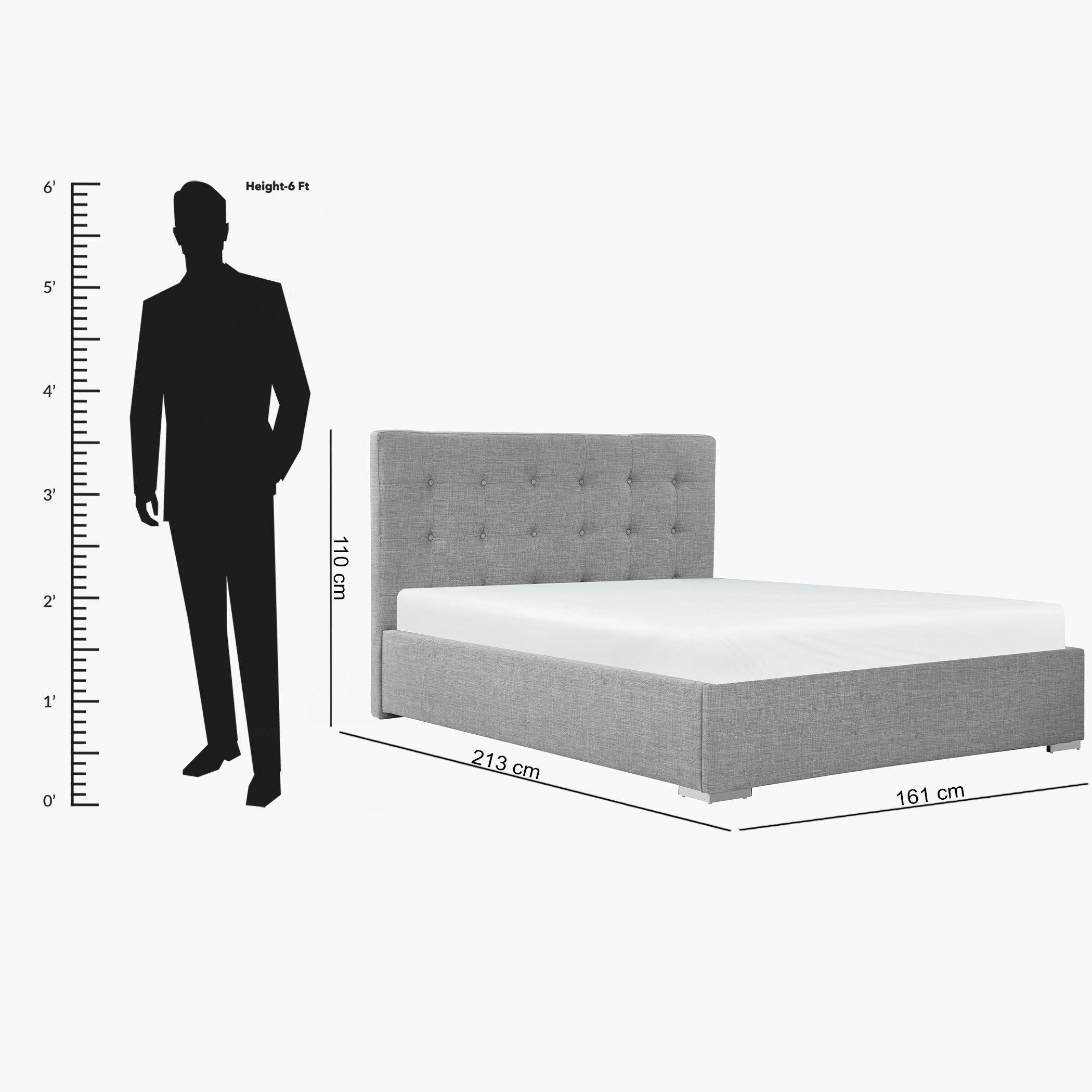 سرير كوين منجد - أوكلاند من موڤو - 150x200 سم-hbxbedroom-bedsandbedsets-beds-queen-image-11