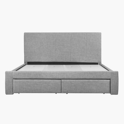 Halmstad King Upholstered Bed with 2 Drawers - 180x200 cm-Beds-image-2