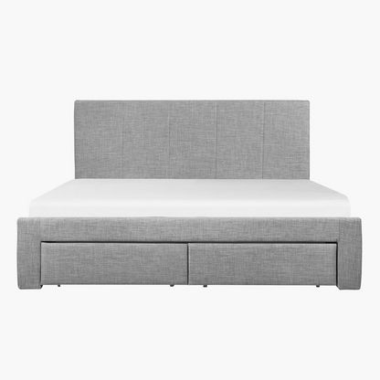 Halmstad King Upholstered Bed with 2 Drawers - 180x200 cm-Beds-image-3