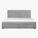 Halmstad King Upholstered Bed with 2 Drawers - 180x200 cm-Beds-thumbnailMobile-3