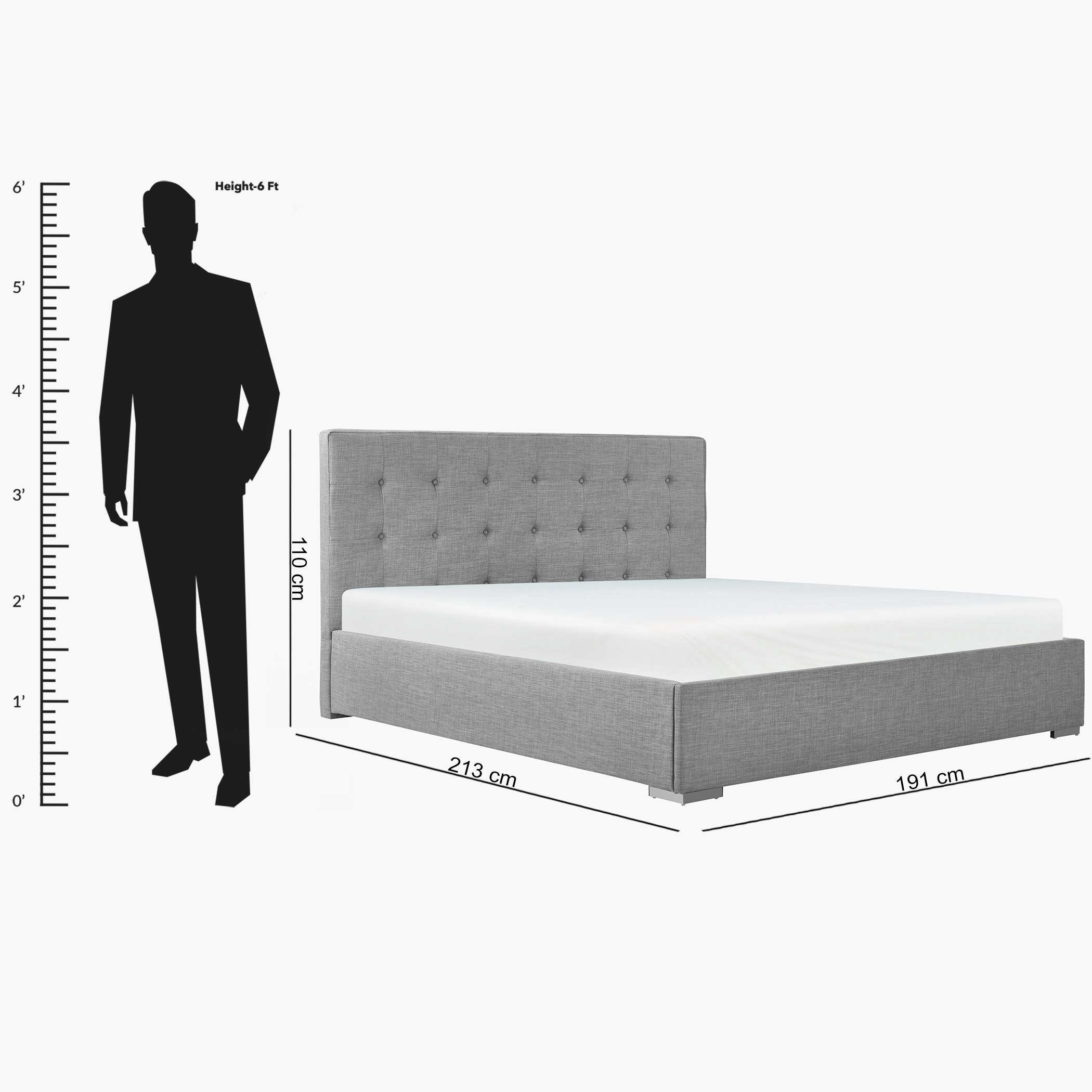 Oakland Upholstered King Bed - 180x200 cm-hbxfurniture-bedsandbedsets-beds-king-image-12