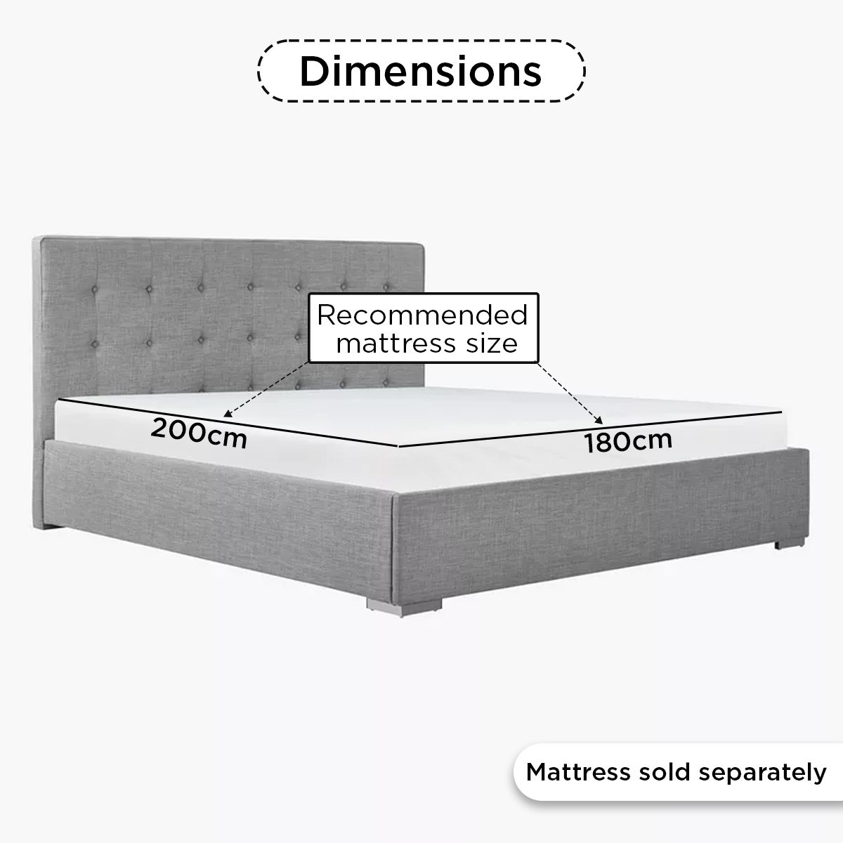 Oakland Upholstered King Bed - 180x200 cm-hbxfurniture-bedsandbedsets-beds-king-image-4